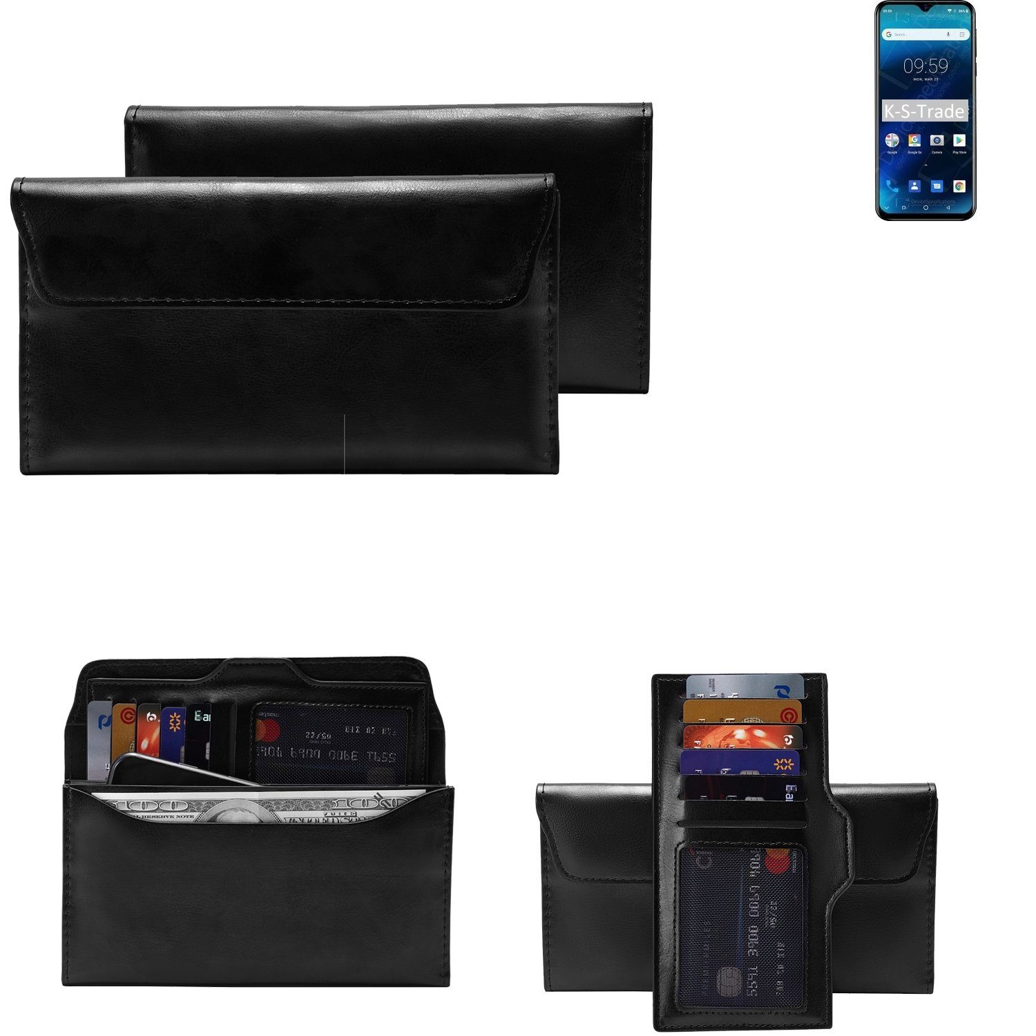K-S-Trade Handyhülle, Handy Hülle kompatibel mit Blackview A60 Schutz Hülle  Tasche Schutz Case Handytasche Kunstleder schwarz, 1x online kaufen | OTTO