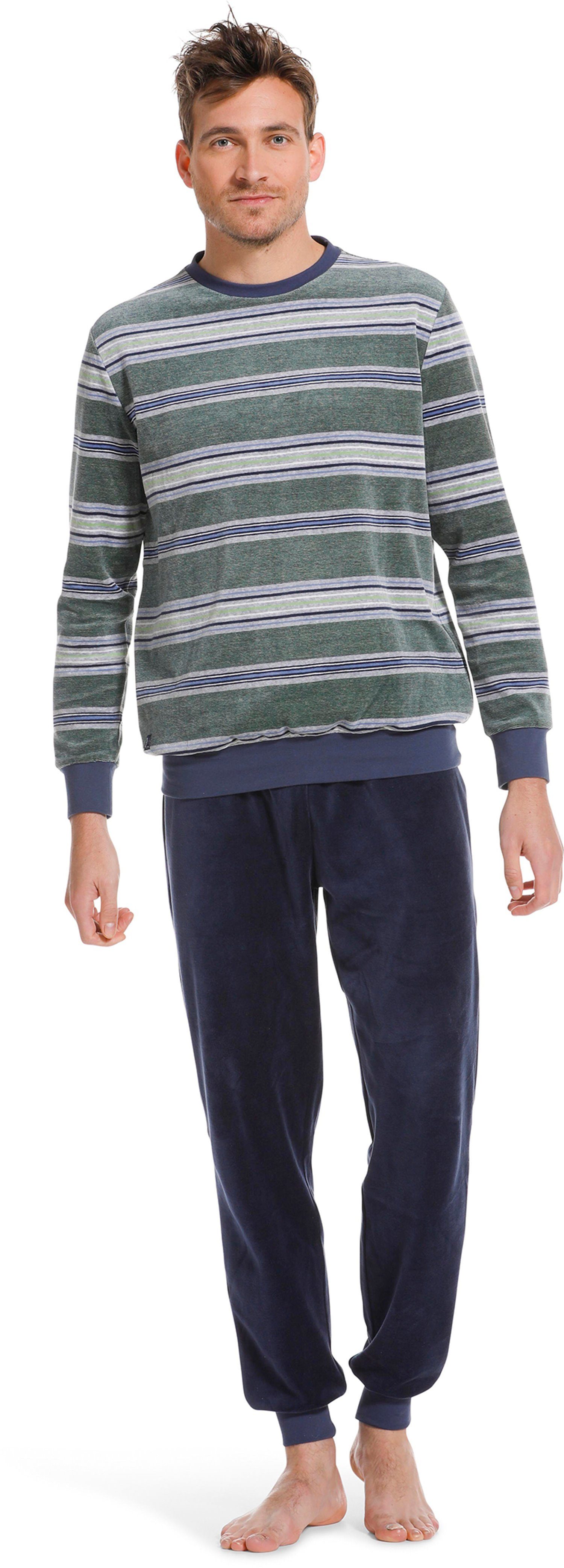 Pastunette Schlafanzug Herren Nikki Schlafanzug (2 tlg) Modisches Design,  Material: 80% Baumwolle, 20% Polyester