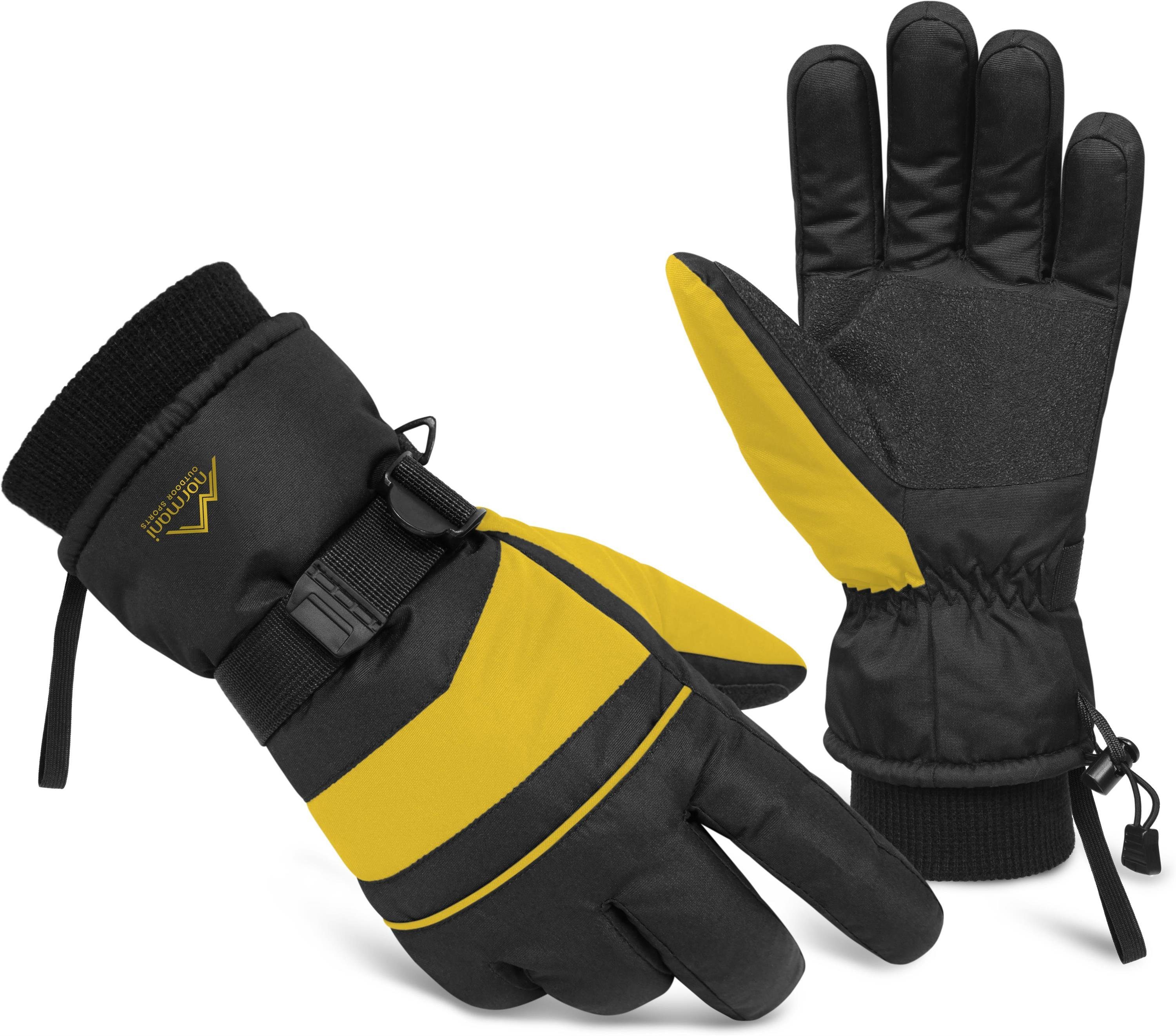 ProTect Thermohandschuhe Snowguard Gelb normani Winterhandschuhe Füllung II Skihandschuhe mit Skihandschuhe Wasserdichte Thinsulate 3M