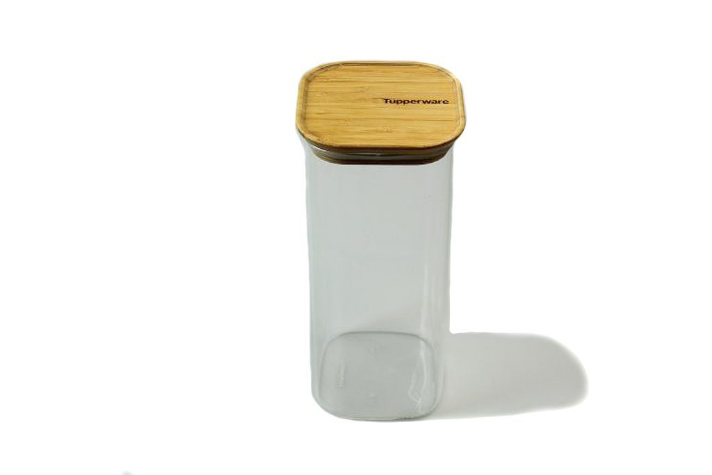 Vorratsglas Vorratsdose bamboo TUPPERWARE 1,9 Bambusdeckel L Glas