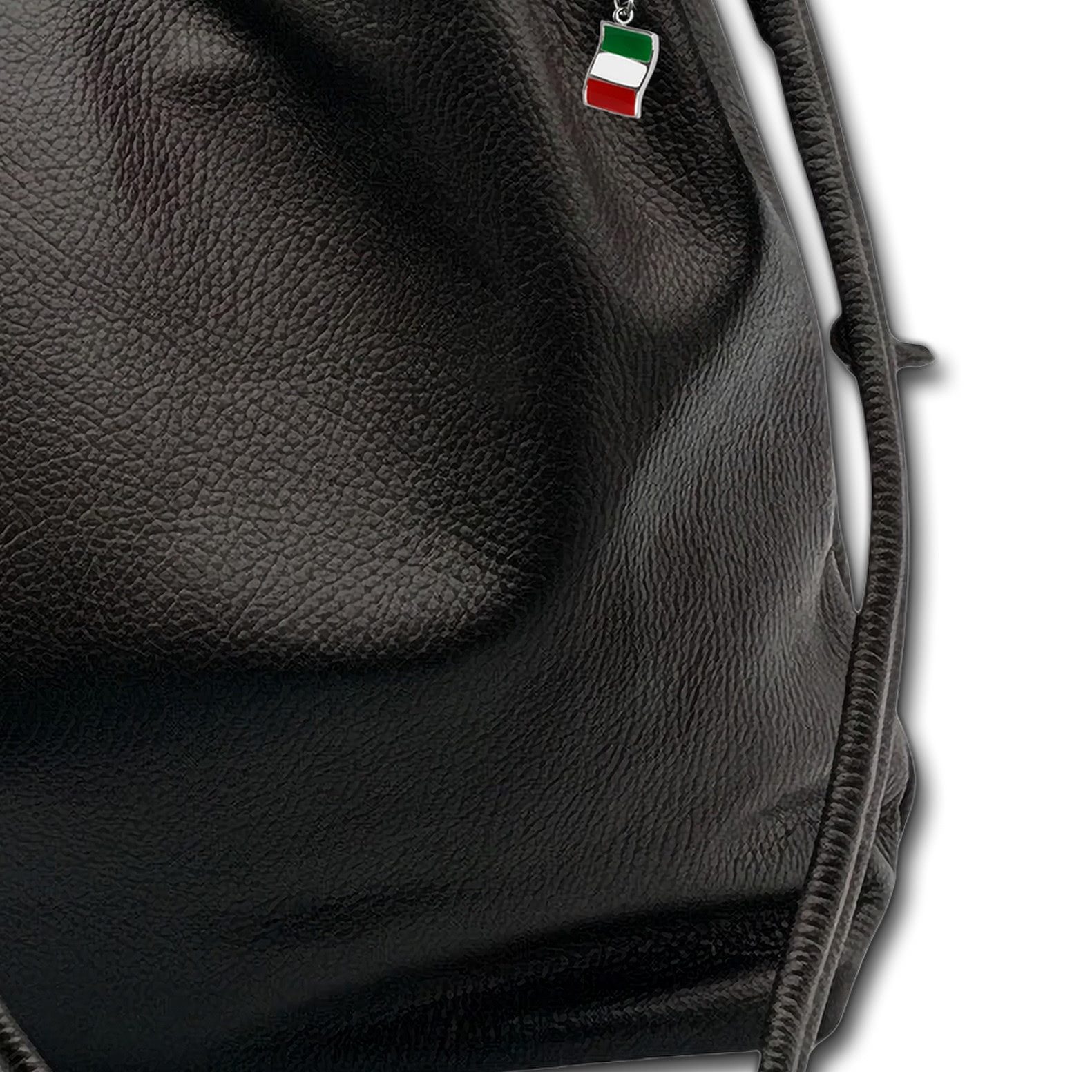 FLORENCE Beuteltasche Florence Beuteltasche Echtleder schwarz (Beuteltasche), Damen Schultertasche, Beuteltasche Leder, schwarz ca. 42 x 30cm hoch