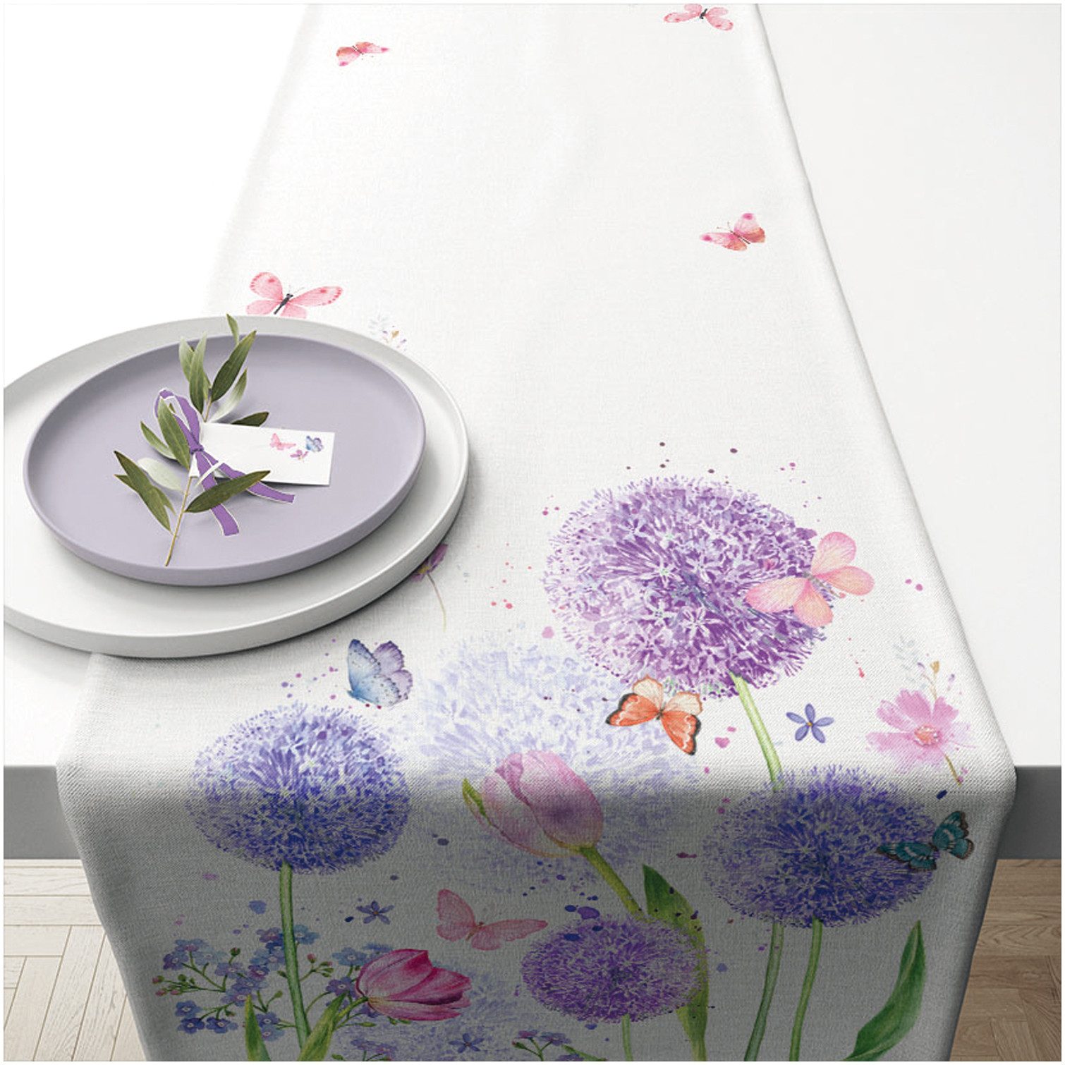 Ambiente® Tischläufer Flower beauty (1-tlg, 1-teilig), günstig online kaufen