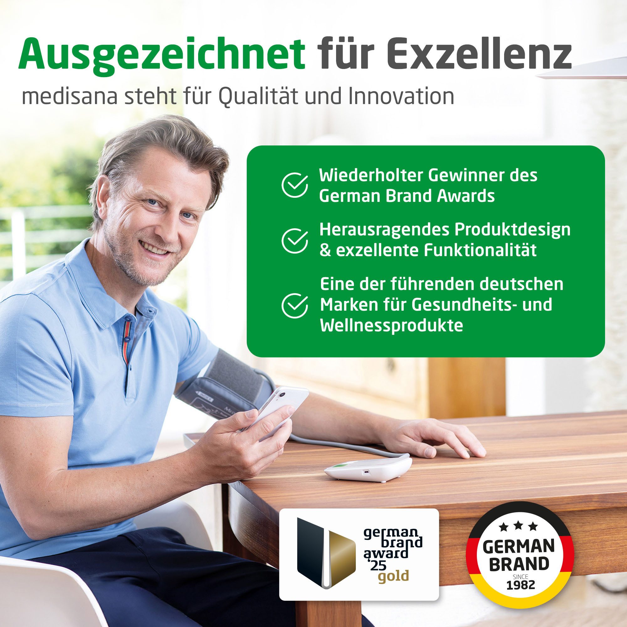medisana Oberarm-Blutdruckmessgerät BU 566, Medizinprodukt, 2 Benutzer, je 199 Speicherungen, Ampel Farbskala