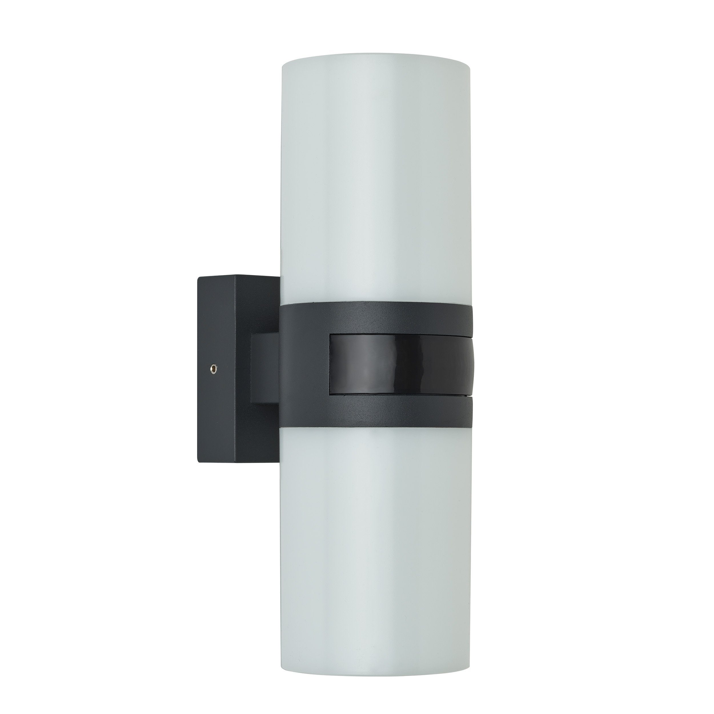 Oktaplex lighting LED Außen-Wandleuchte Peru IP65, Bewegungsmelder, LED fest integriert, Warmweiß, Wandleuchte LED IP65 Außenbeleuchtung 1900 Lumen anthrazit