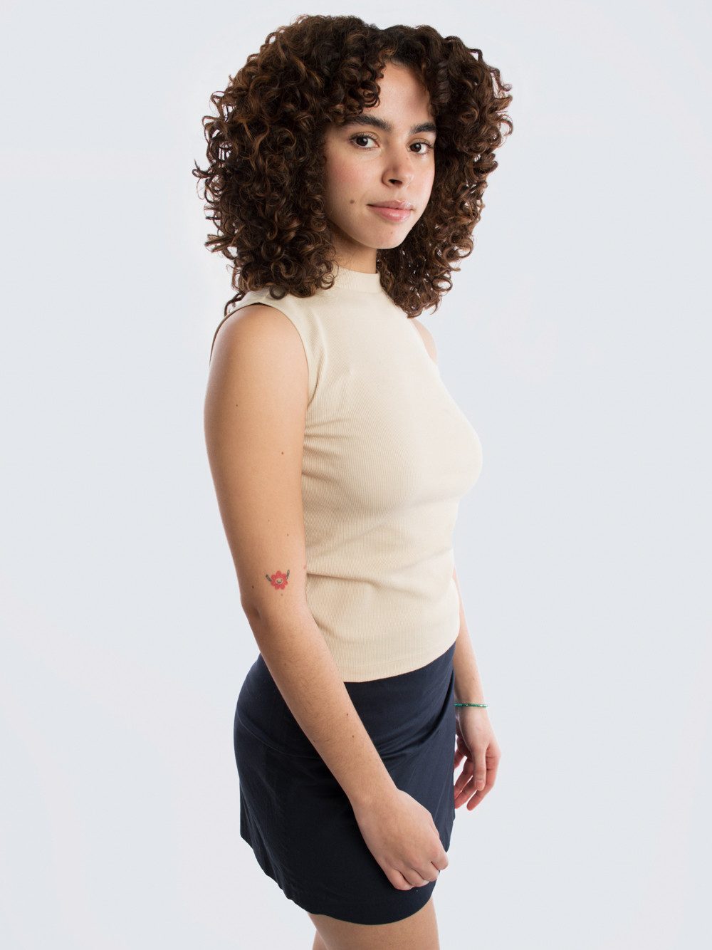 HONEST BASICS Ripptanktop Mock-Top mit OCS günstig online kaufen