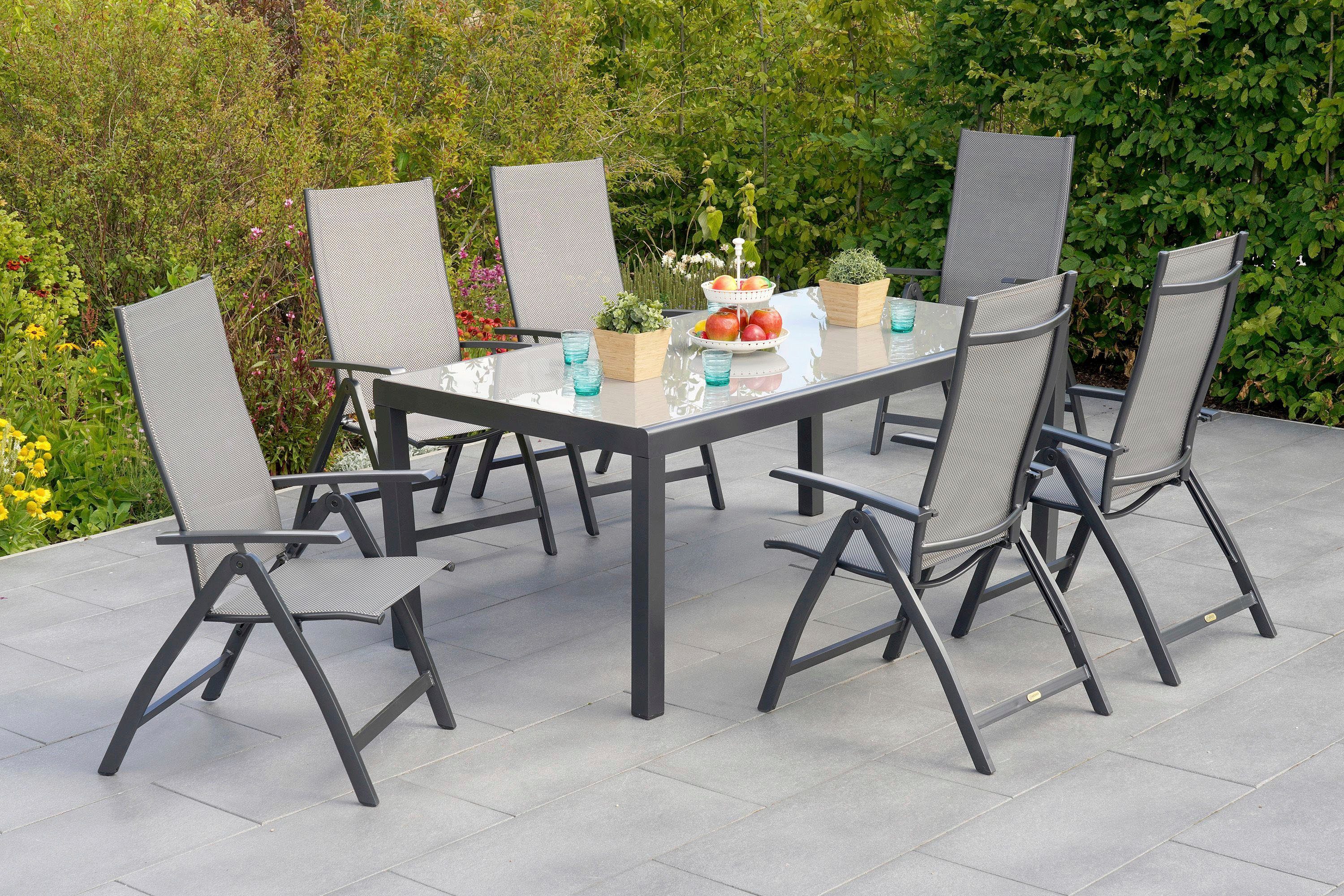 MERXX Garten-Essgruppe Vicenza, (7-tlg)