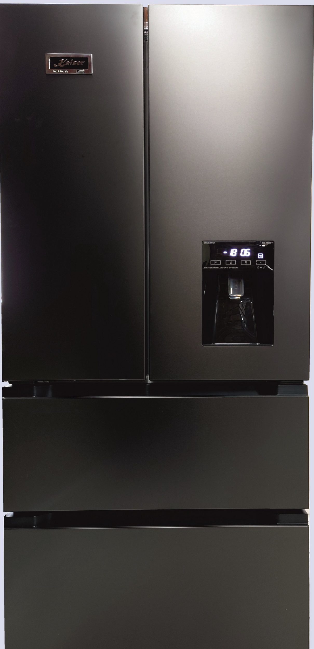 Kaiser Küchengeräte Side-by-Side Kühlschrank 183 cm hoch, 89.3 cm breit, No Frost 506 l KS 80420 RS, 183 cm hoch, 83.6 cm breit, Kühlschrank 183 cm hoch, 89.3 cm breit, No Frost 506 l