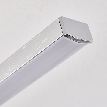 hofstein Deckenleuchte »Ferrazzano« moderne Deckenlampe aus Metall in Nickel-matt/Weiß, 3000 Kelvin, m. 2 verstellbaren Leuchtenarmen, 1500 Lumen, LED