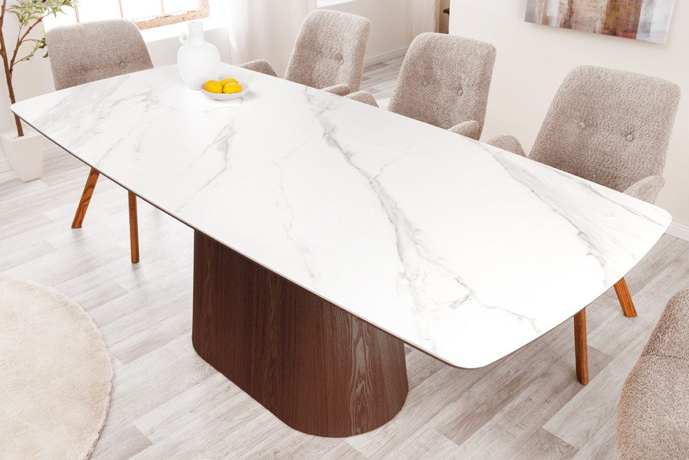 riess-ambiente Säulen-Esstisch UNIQUE 200cm weiß / günstig online kaufen