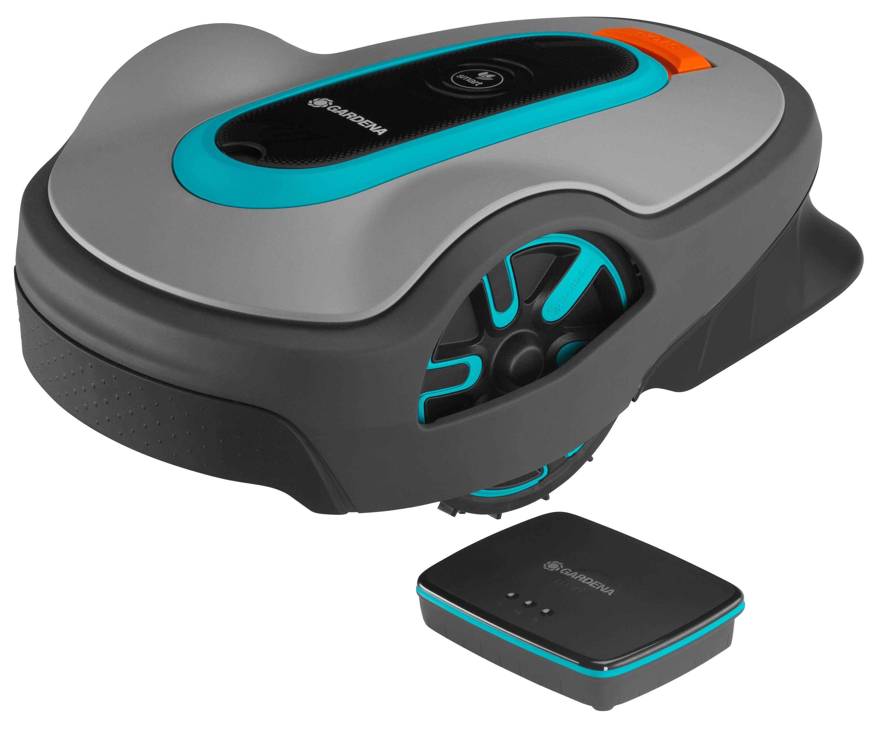 GARDENA Rasenmähroboter smart SILENO life 1.000 m², Wetterfest, App gesteuert, KI Technologie grau
