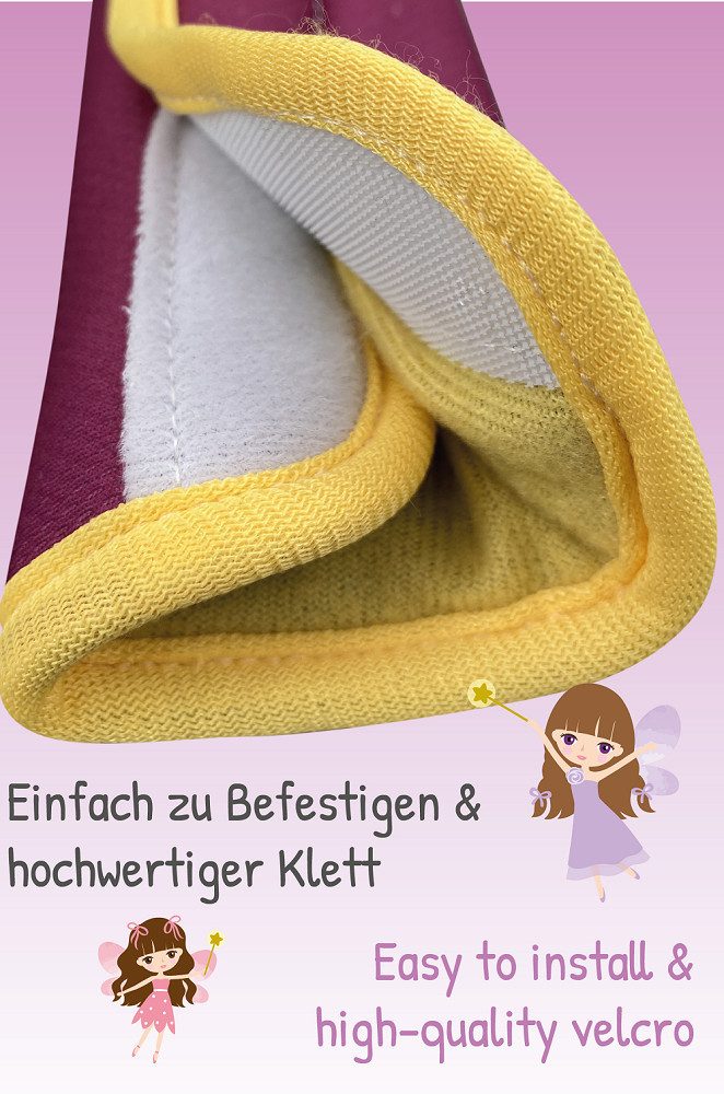 HECKBO Schlafkissen Kinder Auto Gurtpolster Gurtschutz Sicherheitsgurt Polster