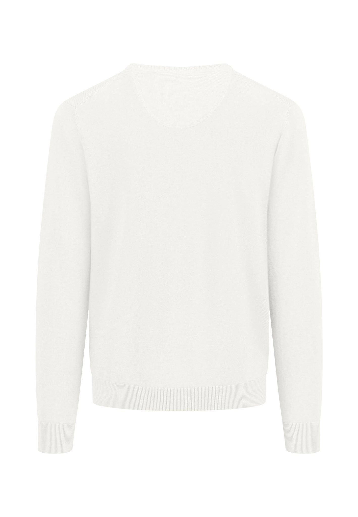 FYNCH-HATTON Strickpullover mit Logostickerei und V-Ausschnitt günstig online kaufen
