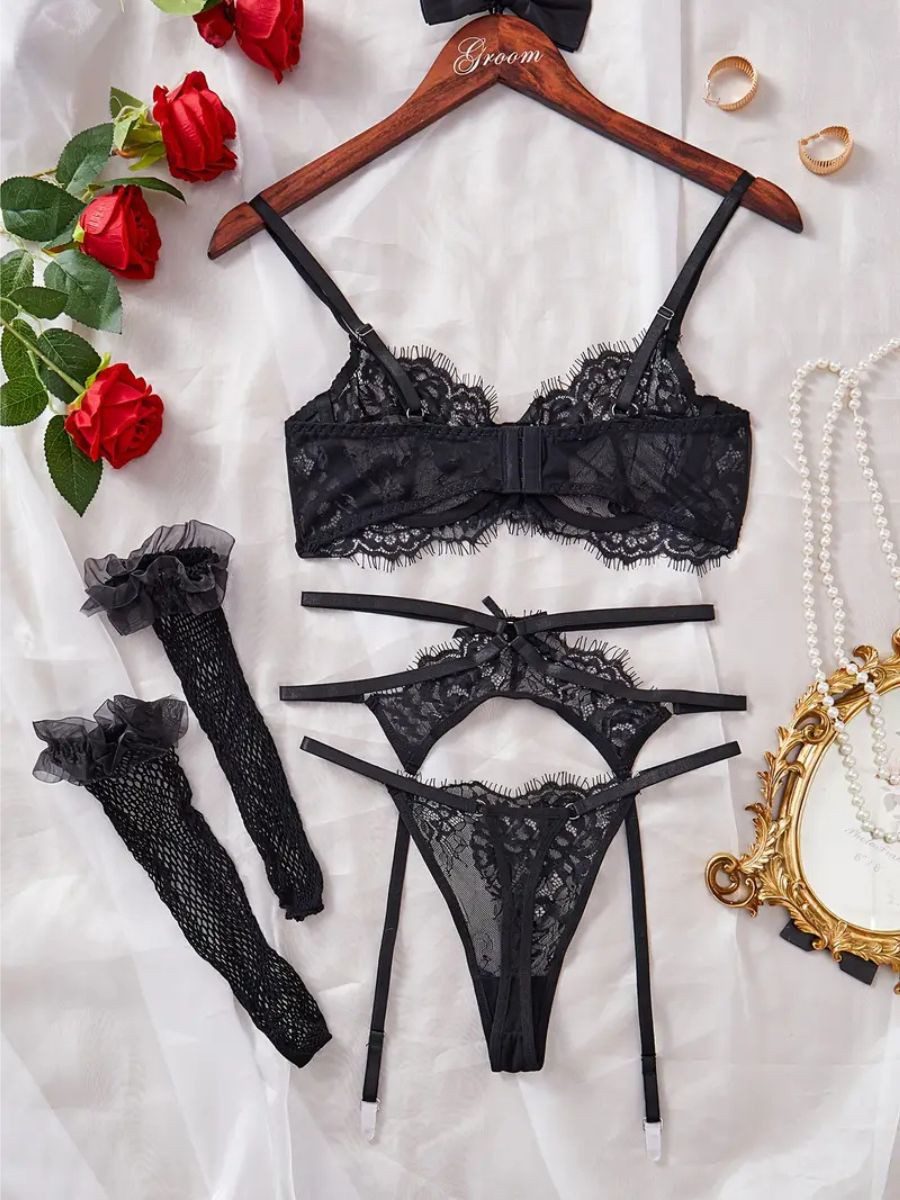 Elegant Love Set: Bralette-BH Sexy Dessous-Set günstig online kaufen