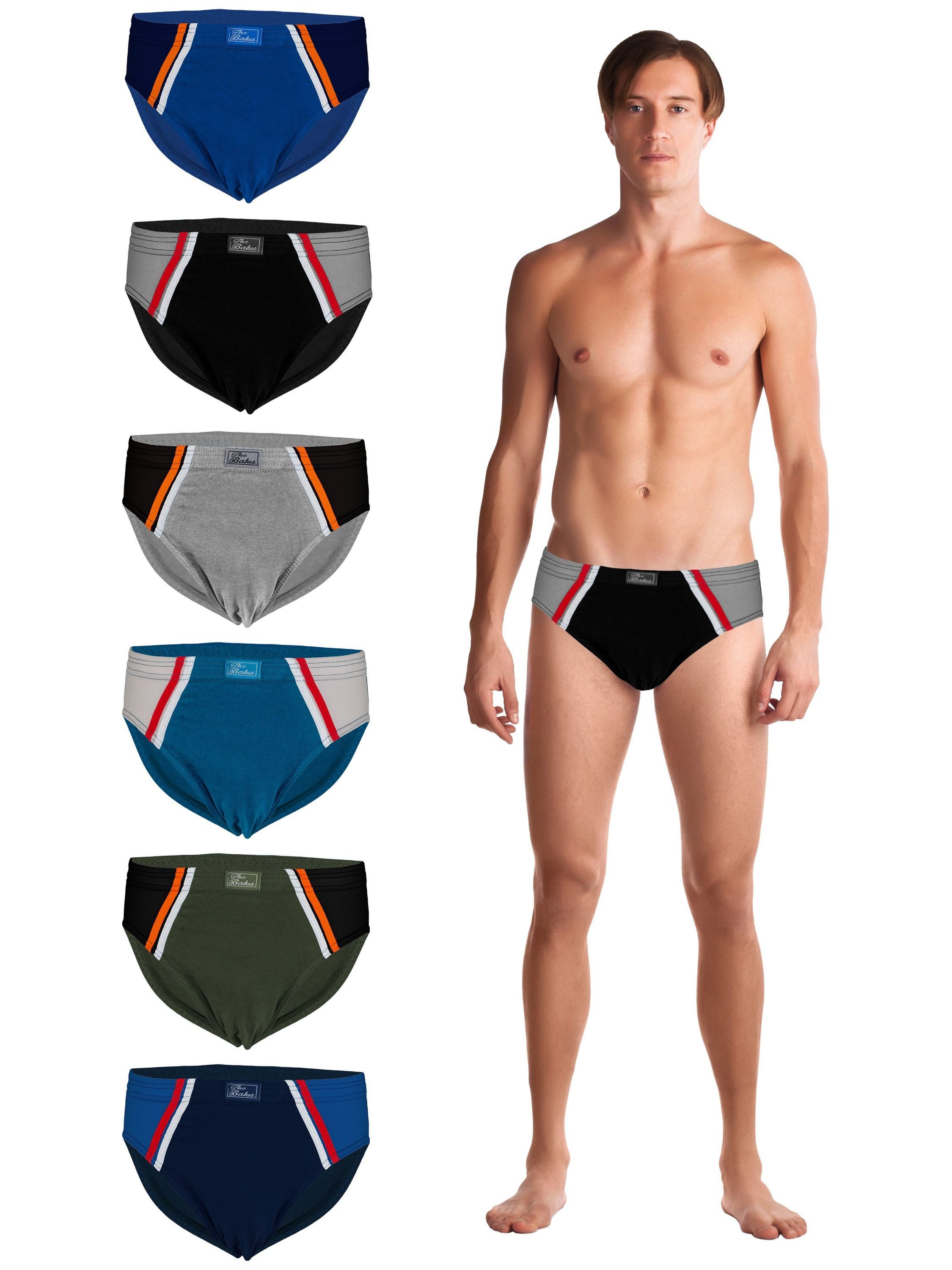 TEXEMP Slip 3er-6er Pack Herren Slip Baumwolle Unterhose Sportslip Schlüpfe günstig online kaufen