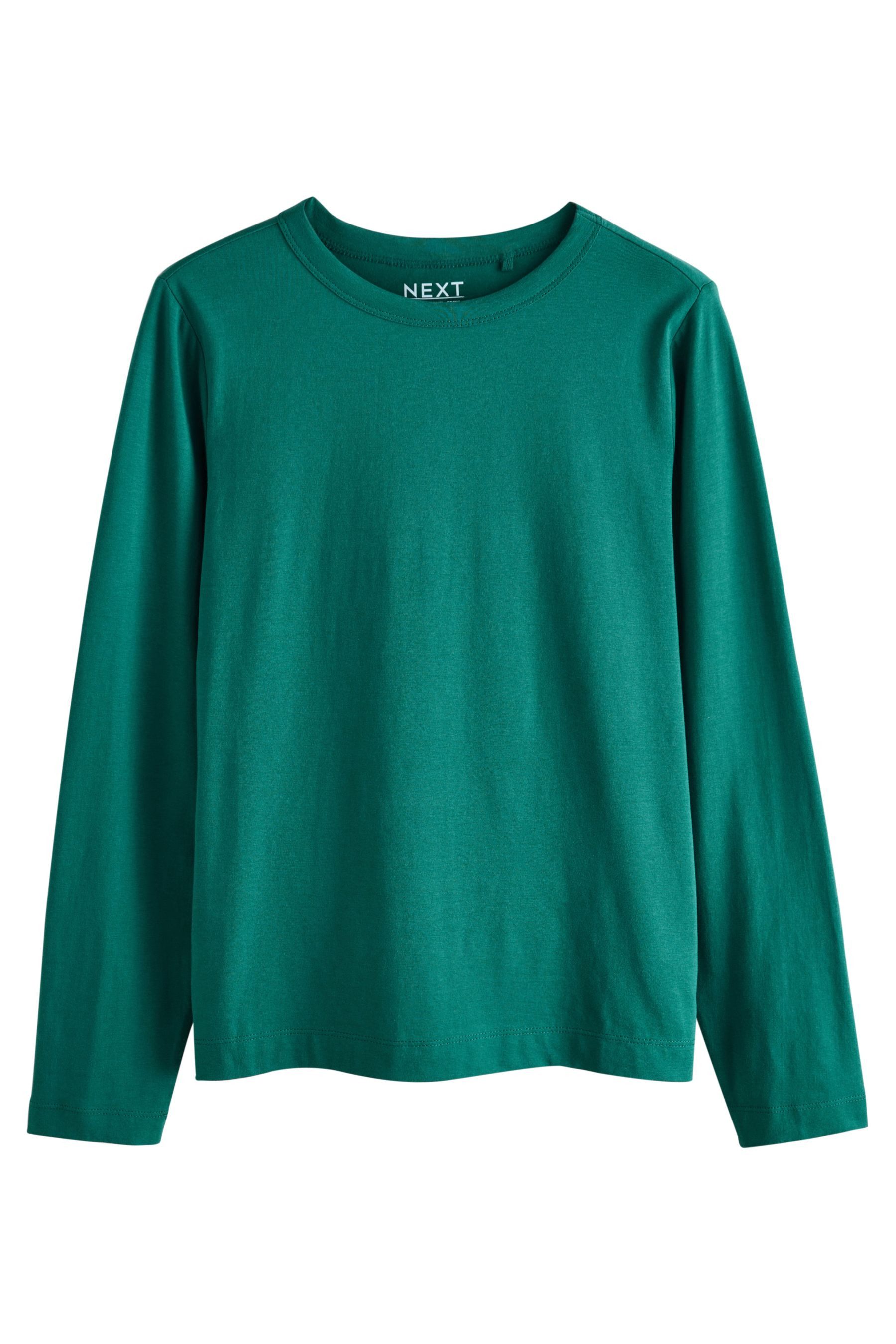 Langarmshirt Langärmeliges Rundhalsoberteil aus 100 % Baumwolle