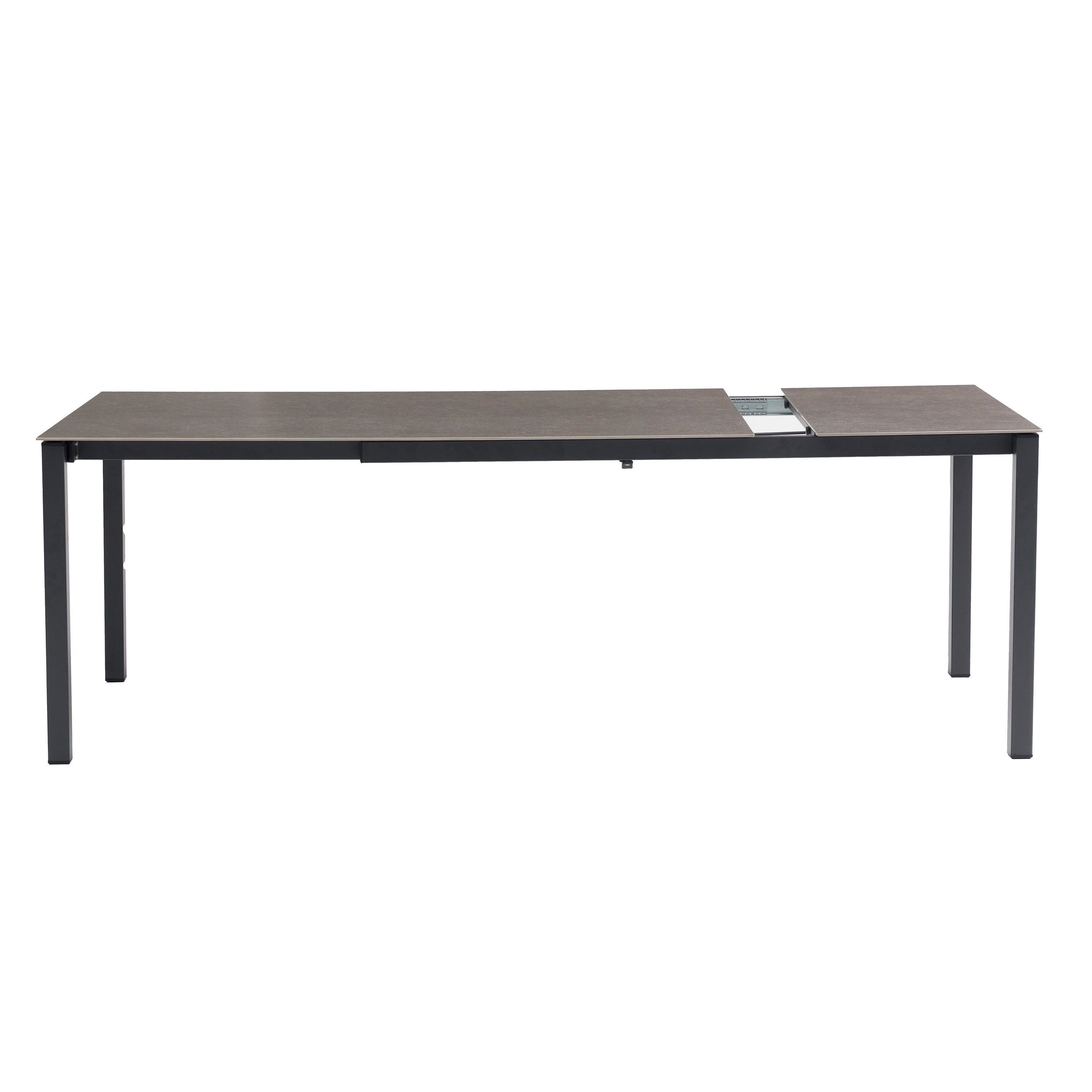 Barths Gartentisch Ausziehtisch „Palazzo“ Outdoor modern & wetterfest 160/210 x 90, Ausziehbar, wetterfest & kratzfest mit hochwertiger HPL-Platte