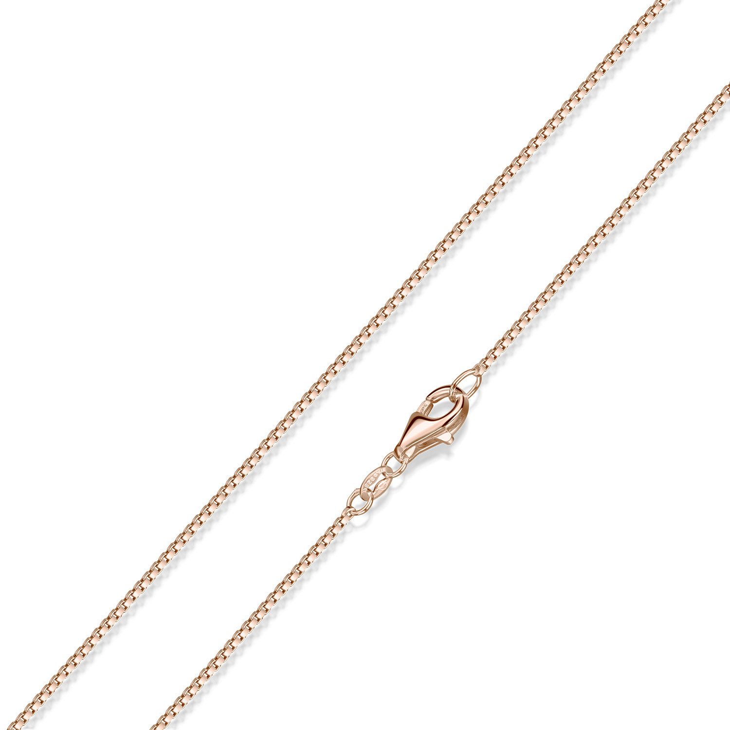 Materia Gliederkette Venezianerkette Rosegold glänzend 40-70cm günstig online kaufen
