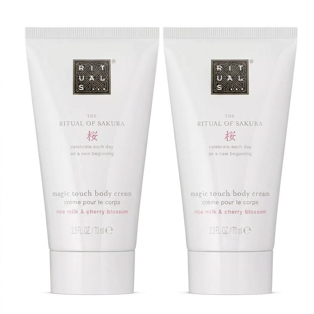 Rituals Körpercreme Rituals The Ritual Of Sakura Body Cream 2er Set, Praktisches Vorteilspack mit zwei Körpercremes