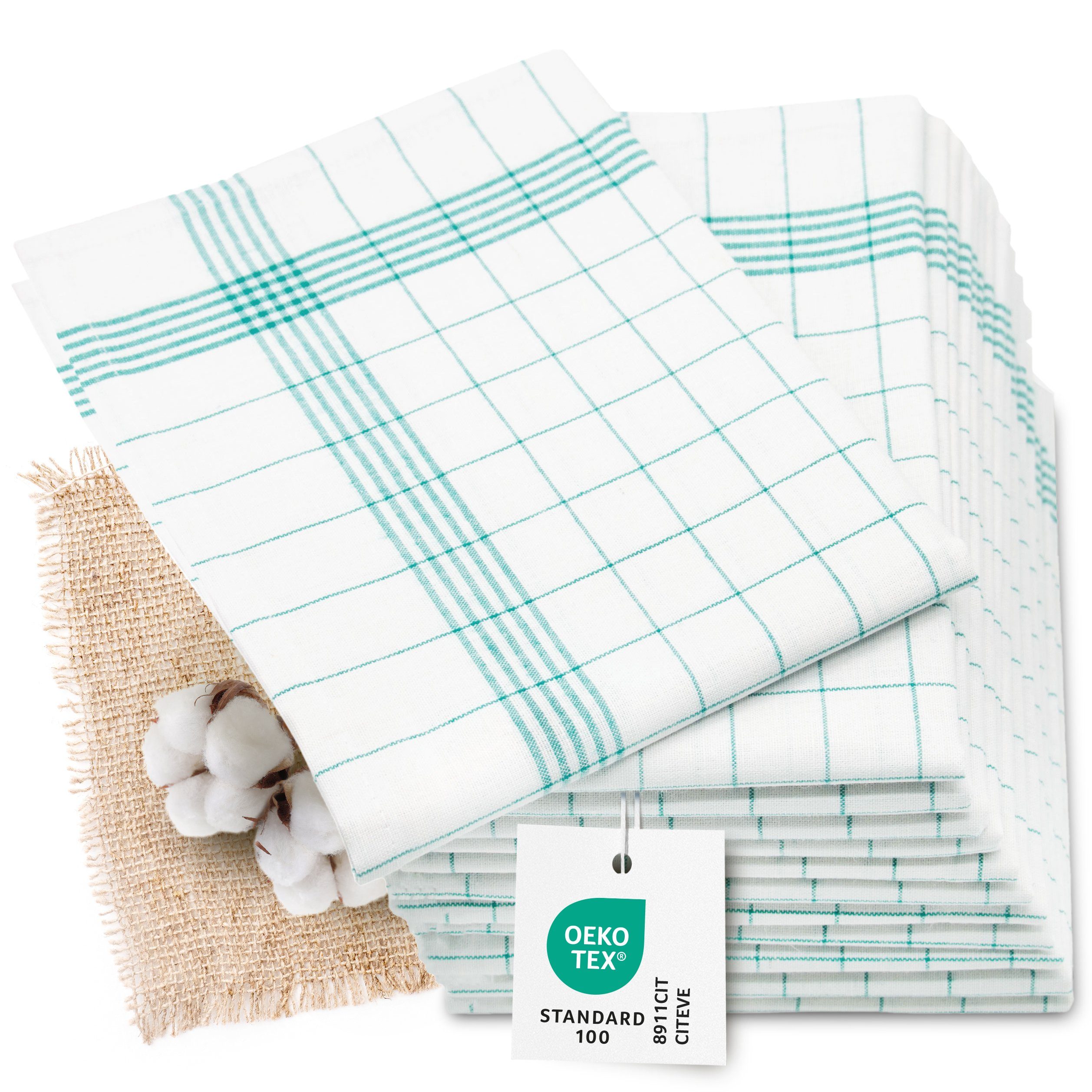 ZOLLNER Geschirrtuch, (Set, 12-tlg), vom Hotelwäschespezialisten, günstig online kaufen