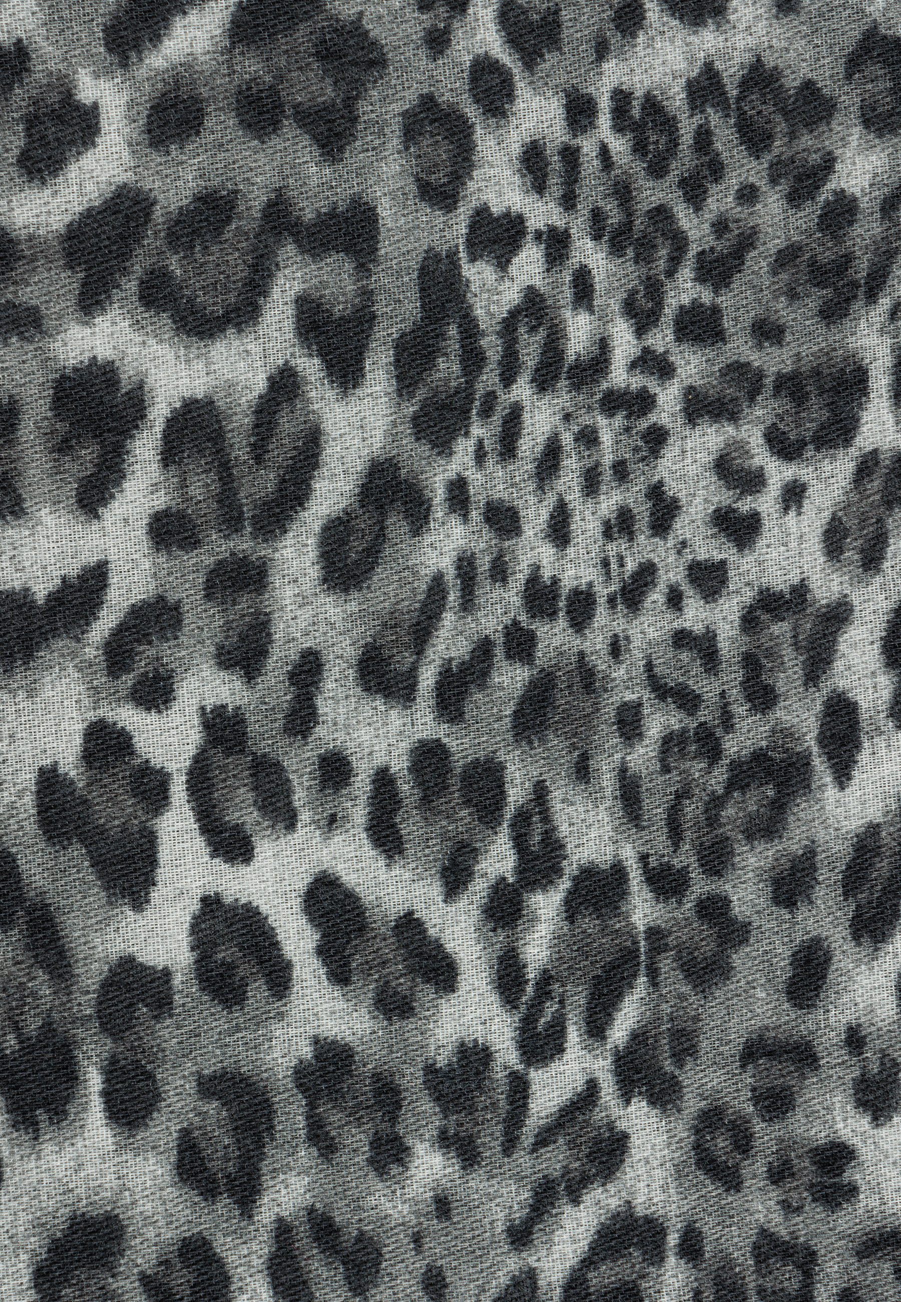 Caspar Loop Leichter Damen Schal weiches Halstuch Leo Muster Animal Print - SC546, samtig weich aus hochwertigem Material für ein angenemes Tragegefühl – Bild 3 von 3