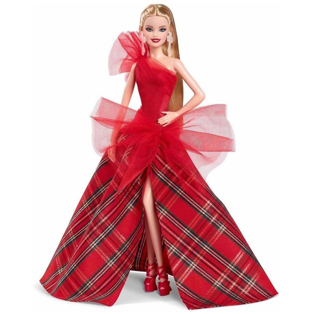 Barbie Anziehpuppe Holiday Barbie 2024 HRM61 Mattel Signature Puppe Sammelpuppe