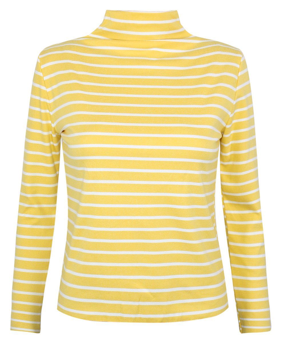 dy_mode Rollkragenshirt Damen Rollkragen Shirt Gestreift günstig online kaufen