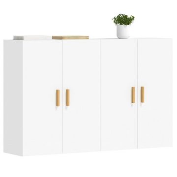 vidaXL Sideboard Wandschränke 2 Stk Weiß Spanplatte Hängeschrank