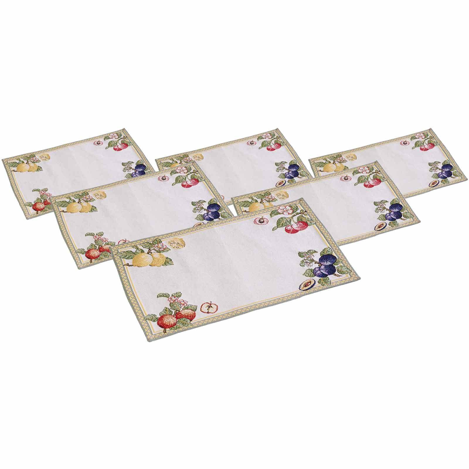 Villeroy & Boch Platzset French Garden Platzsets 49 x 32,5 cm 6er Set, (6-St)