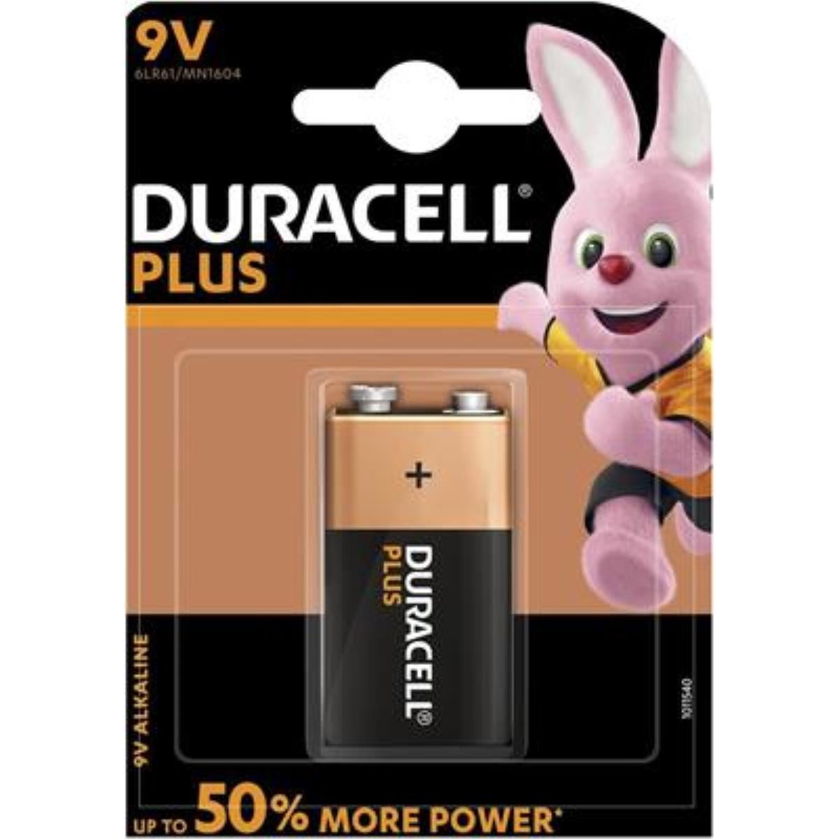 Duracell MN 1604 Plus Power Duralock 9V Blister Batterie