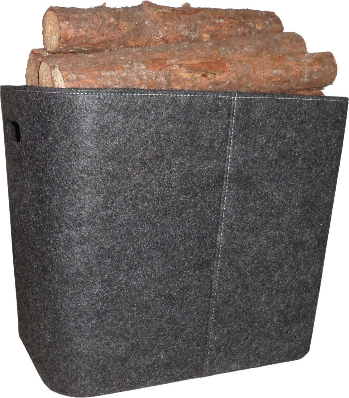 Trend Line Kaminholzkorb TrendLine Holzkorb Filz 50 x 36 x 40 cm anthrazit