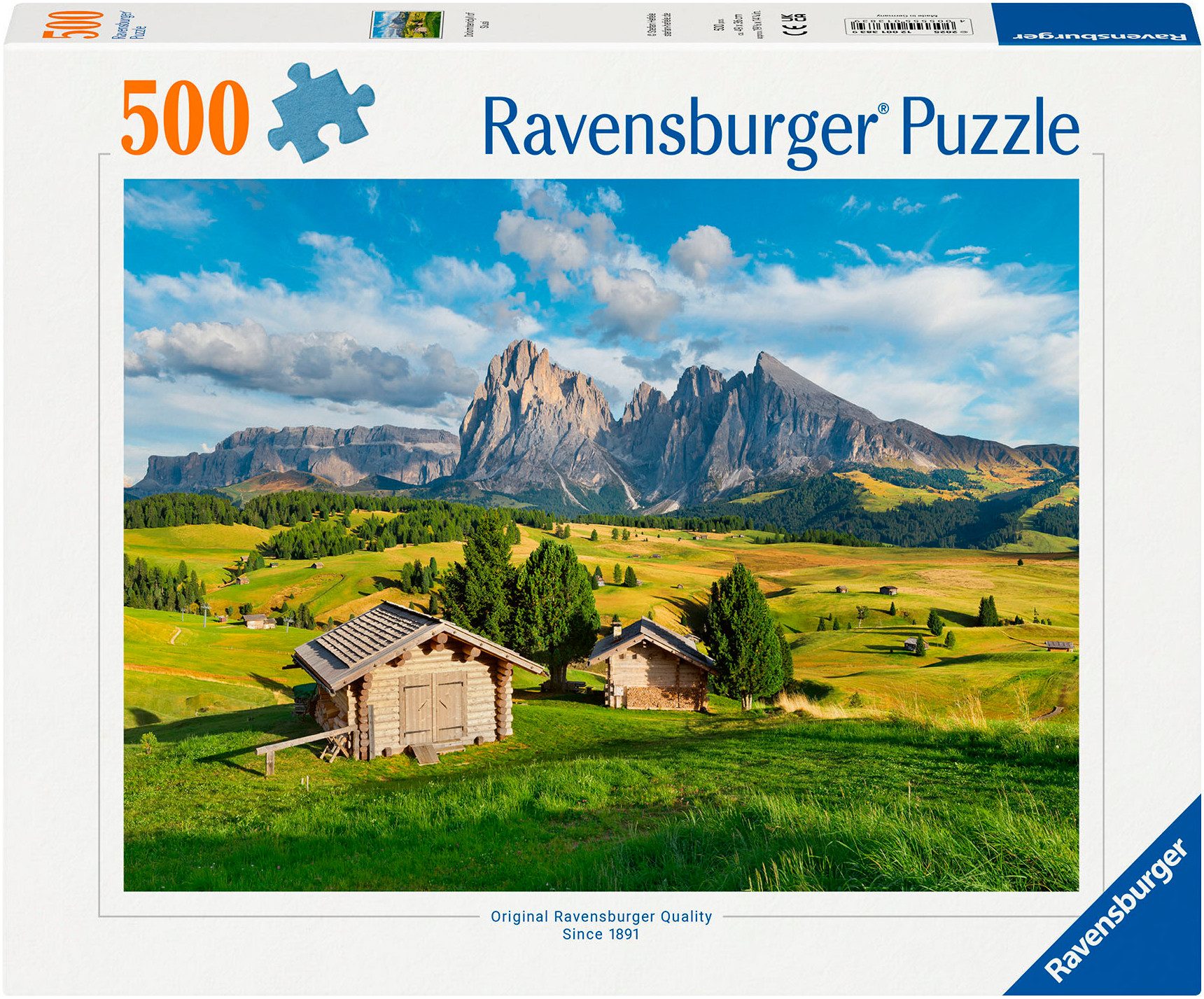 Ravensburger Puzzle Dolomitenidylle Seiser Alm, 500 Puzzleteile, Made in Ge günstig online kaufen