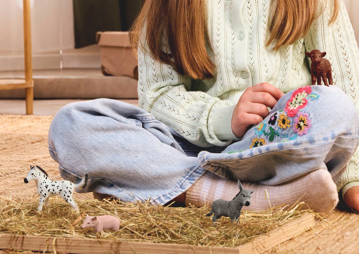 Schleich® Spielfigur FARM WORLD, Bauernhof Babys (42740), (4-tlg)