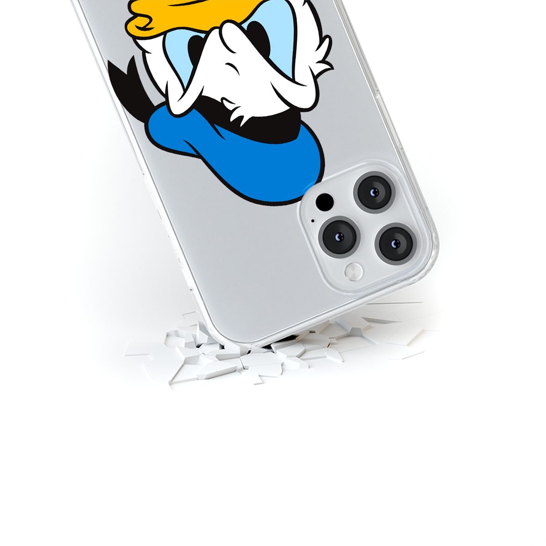Disney Bumper Handyhülle Donald-003 Disney Partial Print Transparent