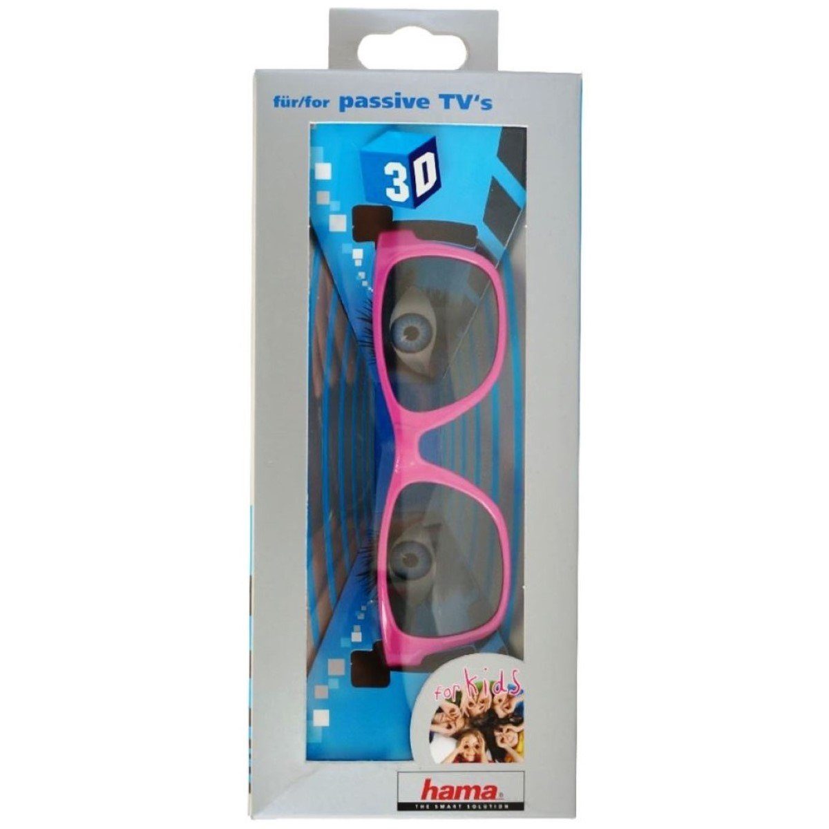 Hama 3D-Brille Kinder 3D Brille Passiv Polfilterbrille Kids, 3D-Technik Passiv Polarisation, Universell für HD 3D-TV Kino Beamer