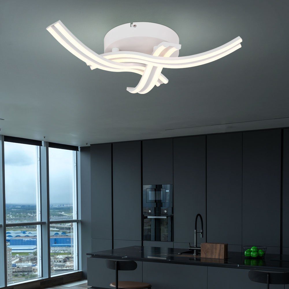 LED Wohnzimmerlampe 3 Deckenleuchte Wohnzimmer LED-Leuchtmittel Warmweiß, verbaut, fest flammig etc-shop Deckenlampe Deckenleuchte, LED