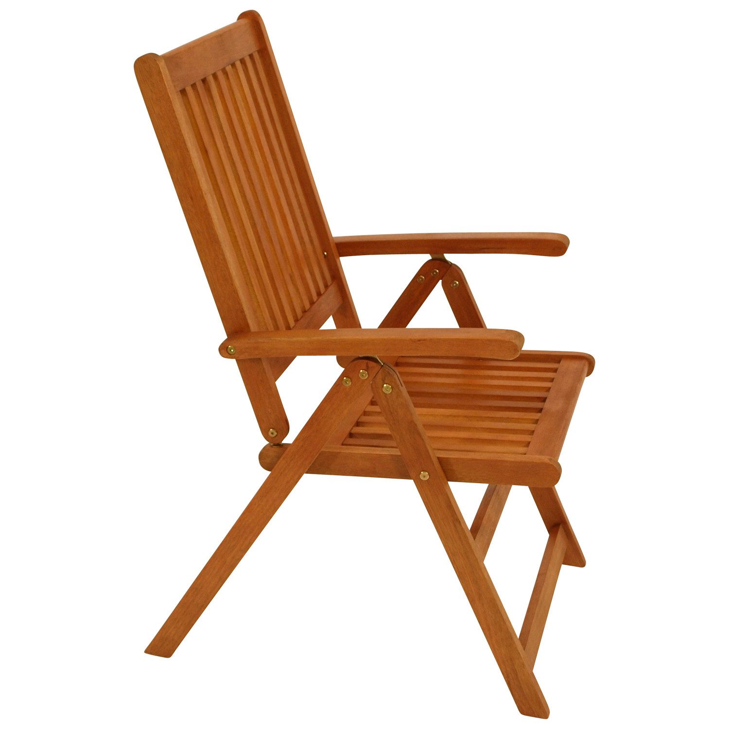 DEGAMO Garten-Essgruppe LAGO, (9-tlg), (8x Klappsessel, 1x Ausziehtisch 180/260x100cm), Eukalyptus geölt