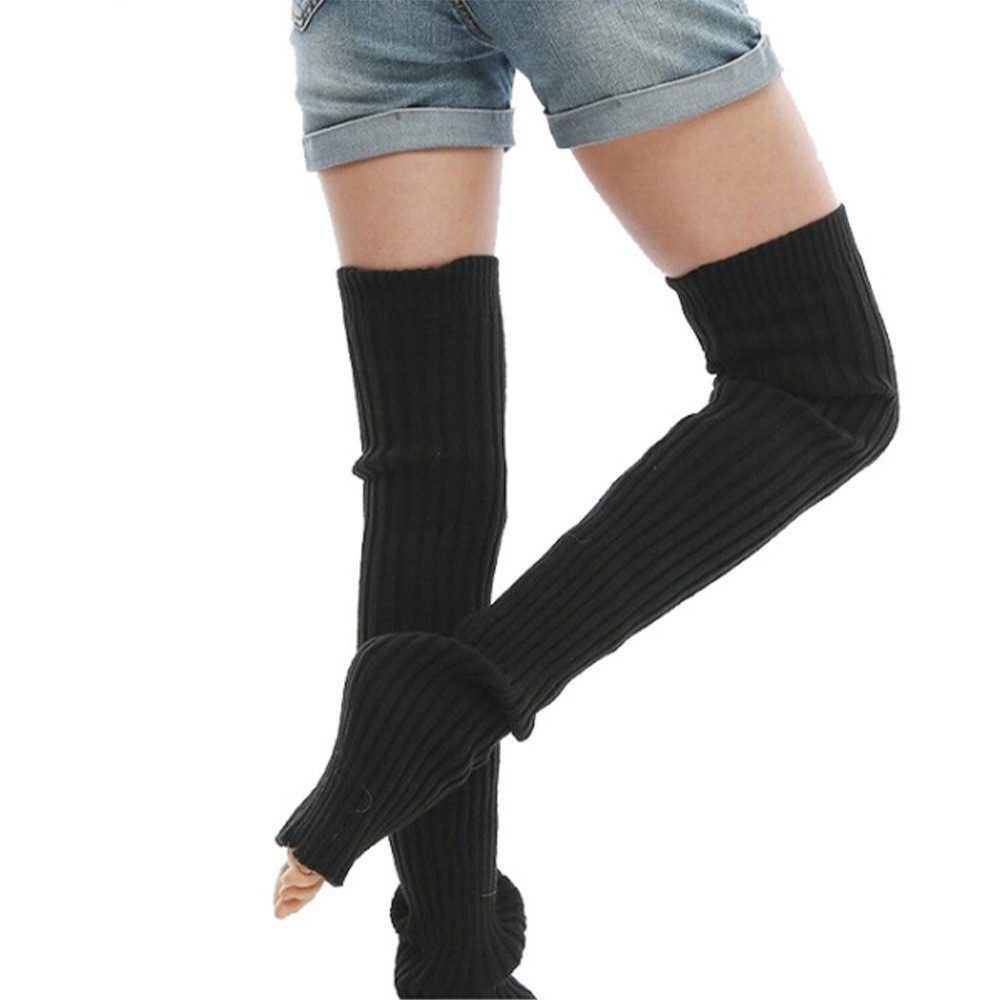 AURIVION Beinstulpen Beinstulpen Damen gestrickt, lange Beinwärmer (Set, 2-St., Winter Beinwärmer für Damen, Sport & Alltag) Warme Stulpen für Ballett, Fitness & Yoga