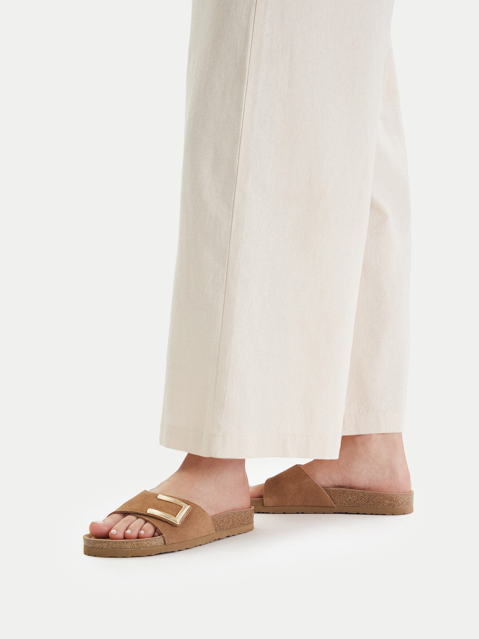 LASOCKI Lasocki Damen Flip-Flops Braune Lasocki-CEO-HYSC0122056-1 Camel Badepantolette