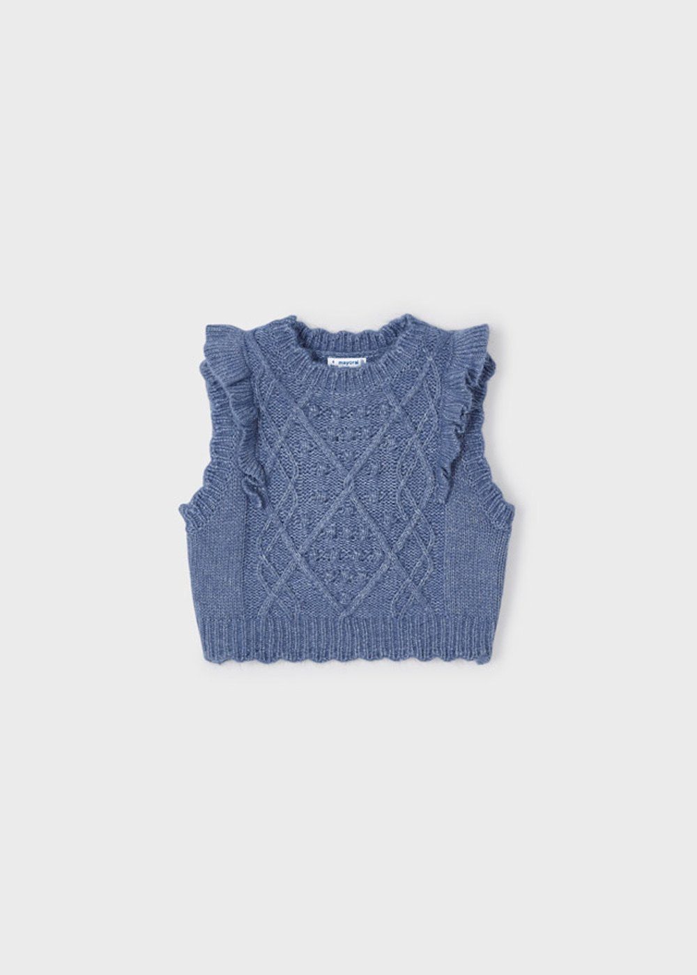 Strickweste Weste in Indigo oder Orchidee