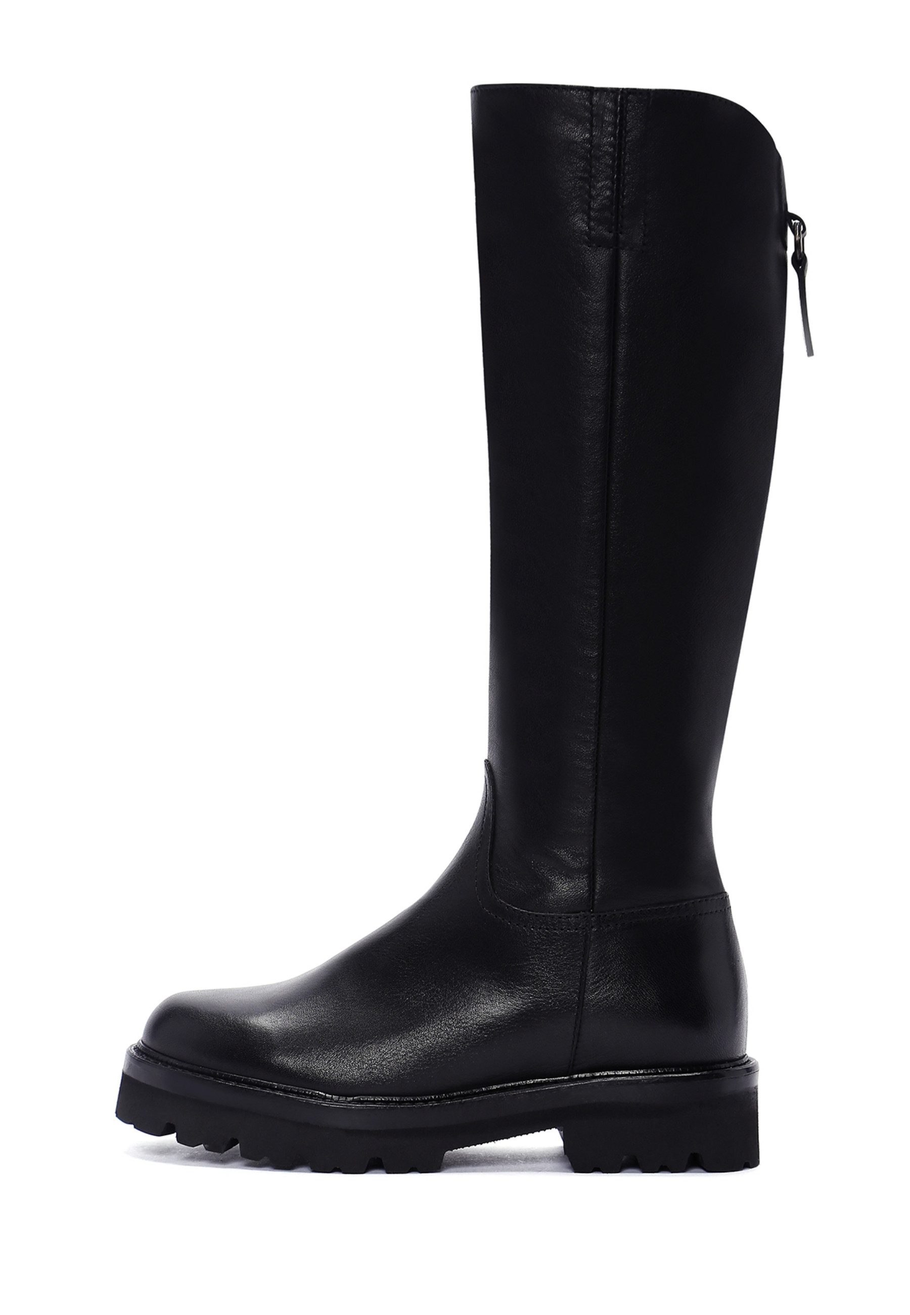 Derimod Stiefel aus Leder Bootsschuh Reißverschluss, Lederfutter, TPU Sohle, Absatz 4 cm