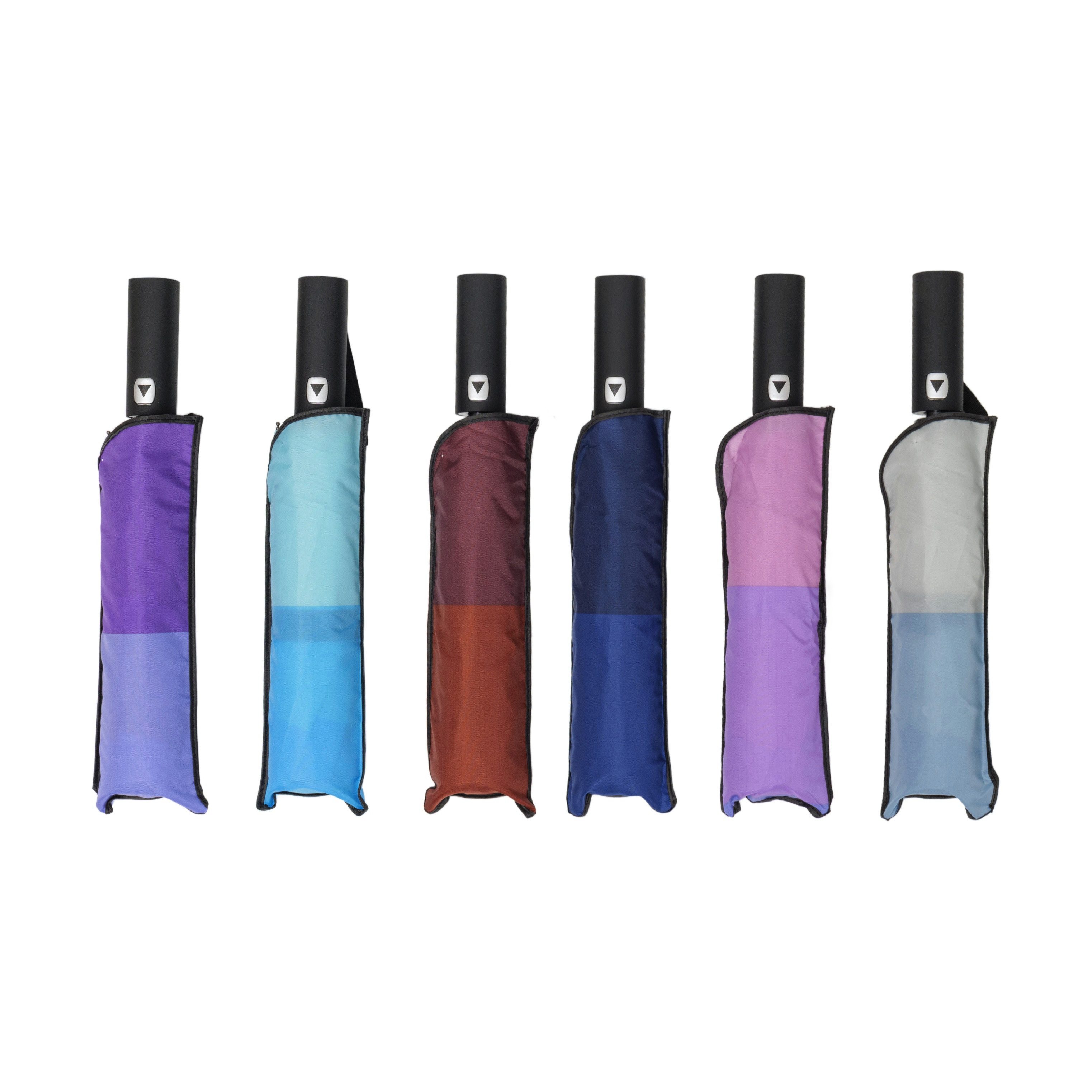 Susino Taschenregenschirm ø100cm ergonomisches Design mit Streifen Winddicht