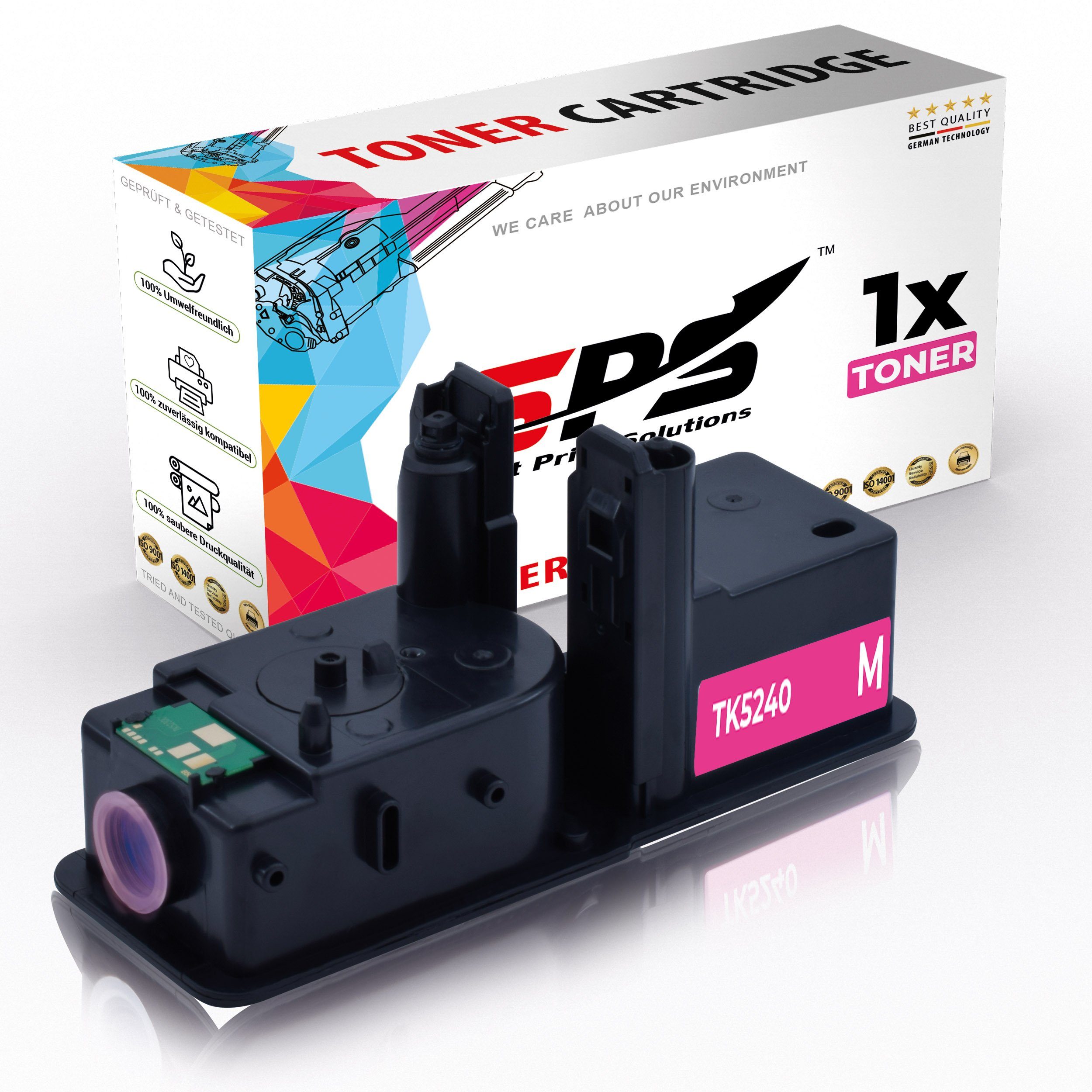 SPS Tonerkartusche Kompatibel für Kyocera Ecosys P5026CDN (1102RC3NL0, (1er Pack, 1-St., 1 x Toner (Für Kyocera TK-5240 Magenta)