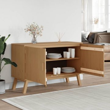 vidaXL Sideboard Sideboard OLDEN Braun 114x43x73,5 cm Massivholz Kiefer (1 St)