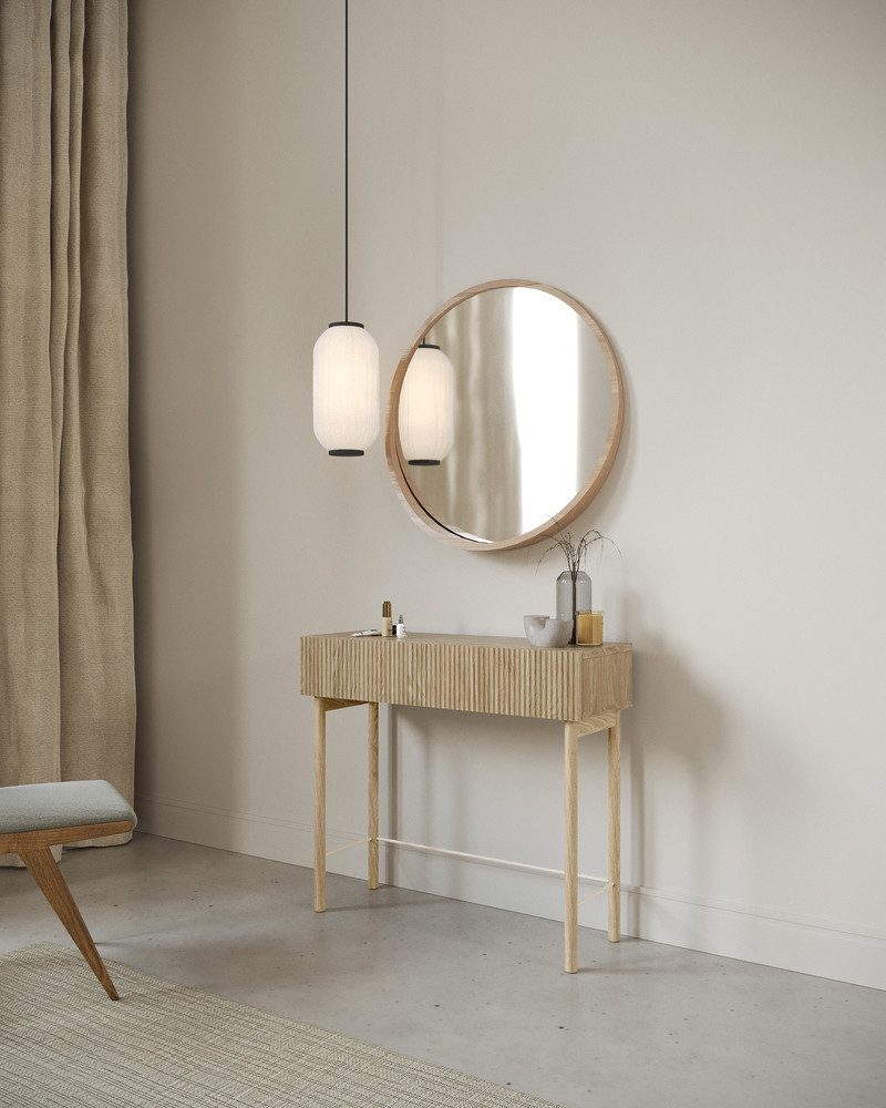 Selsey Konsolentisch NOLIE, mit Schublade, geriffelter Front und Holzbeinen günstig online kaufen