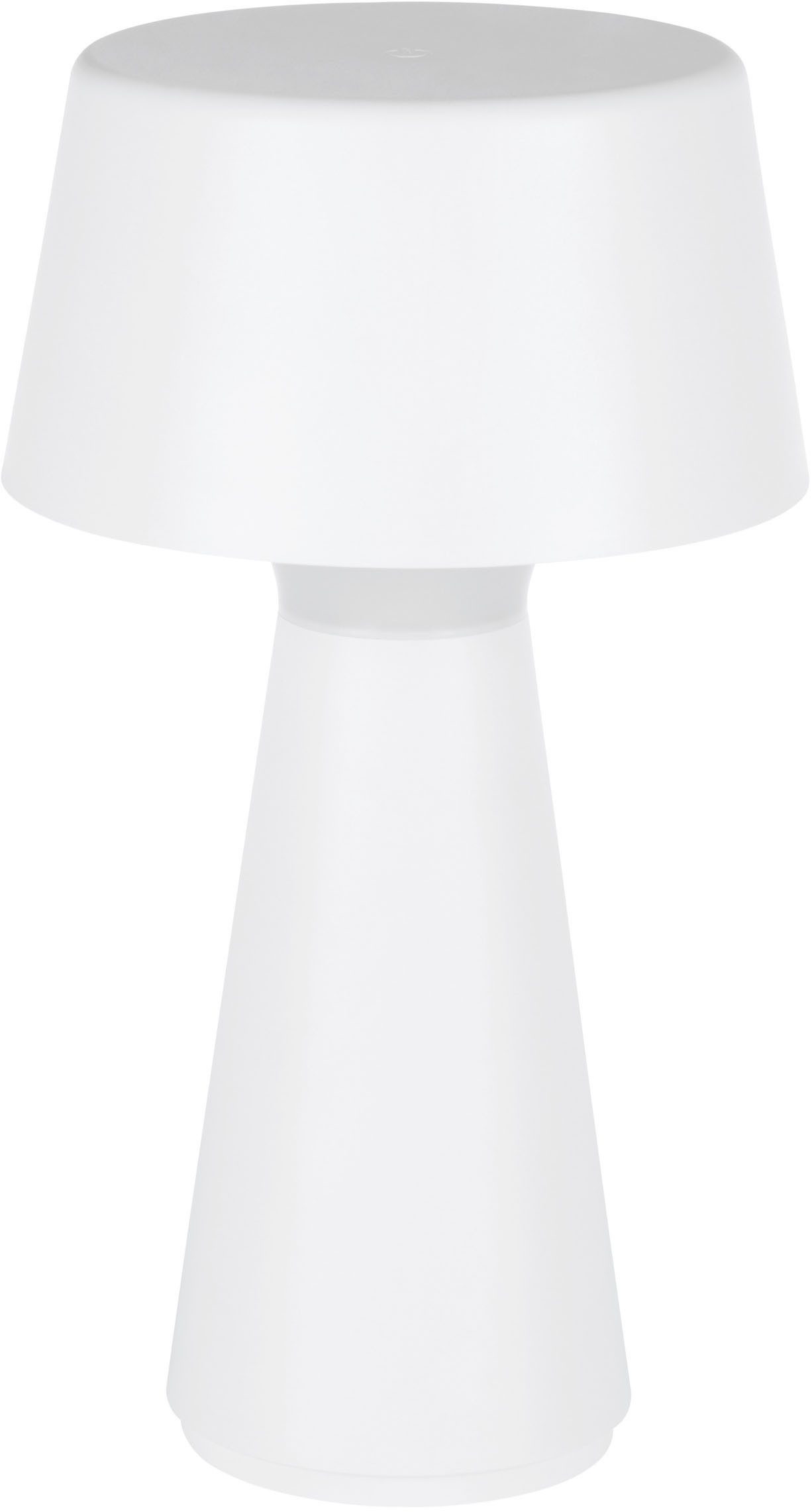 EGLO Tischleuchte Scorrano Tischlampe - Kunststoff - LED - 3W - IP44, Dimmfunktion, Farbsteuerung, USB-Anschluss mit Ladefunktion, mehrere Helligkeitsstufen, LED fest integriert, Neutralweiß, Warmweiß, Nachttischlampe, Schreibtischleuchte, Leselampe, H29 x Ø13 cm