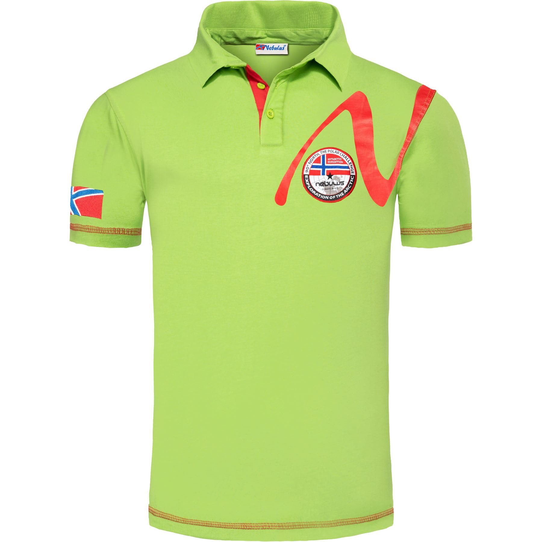Nebulus Poloshirt TUPAI, P5284 - Herren, limettengrün, XL