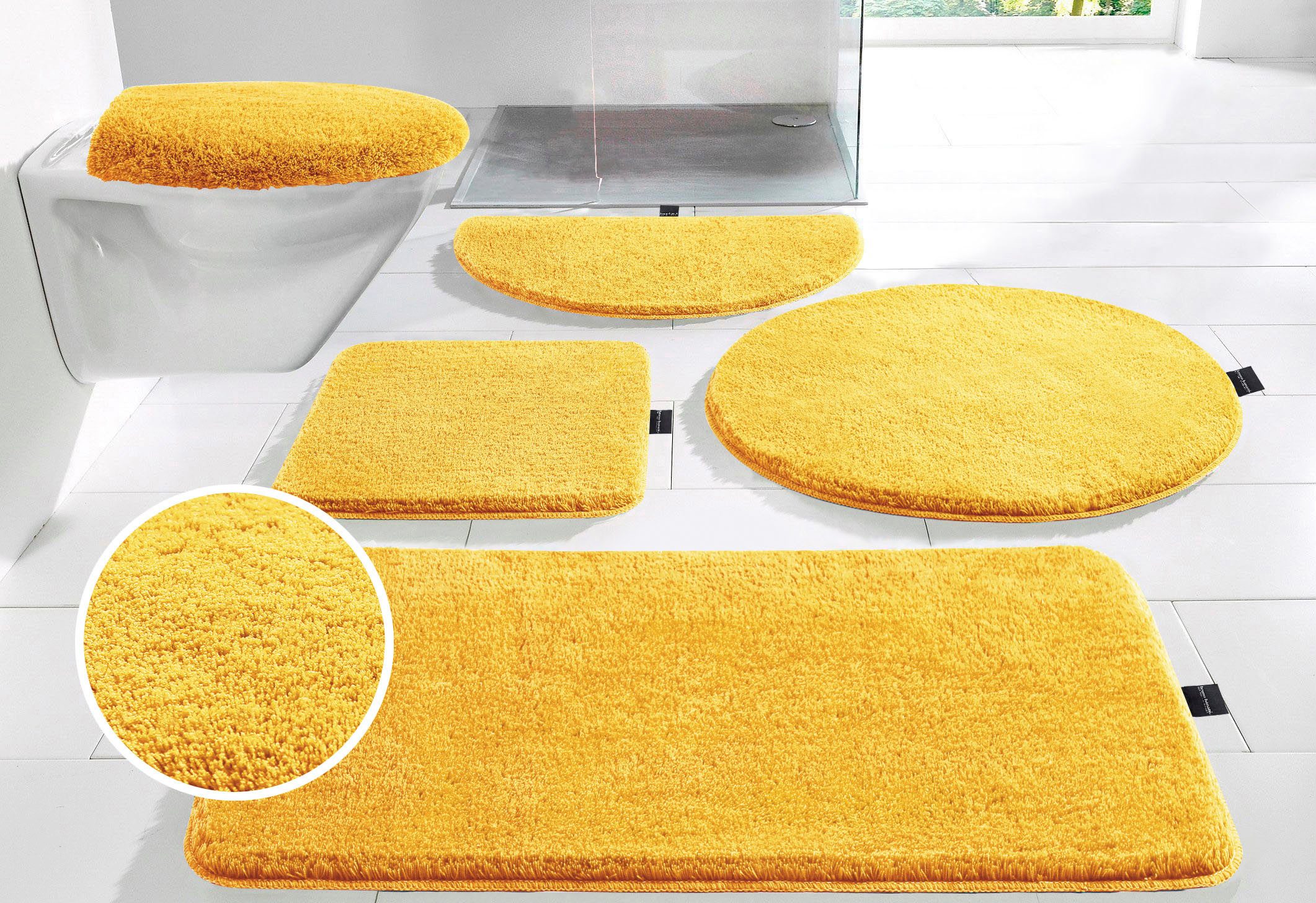 Badematte Lana, Badvorleger, Badezimmer Teppich