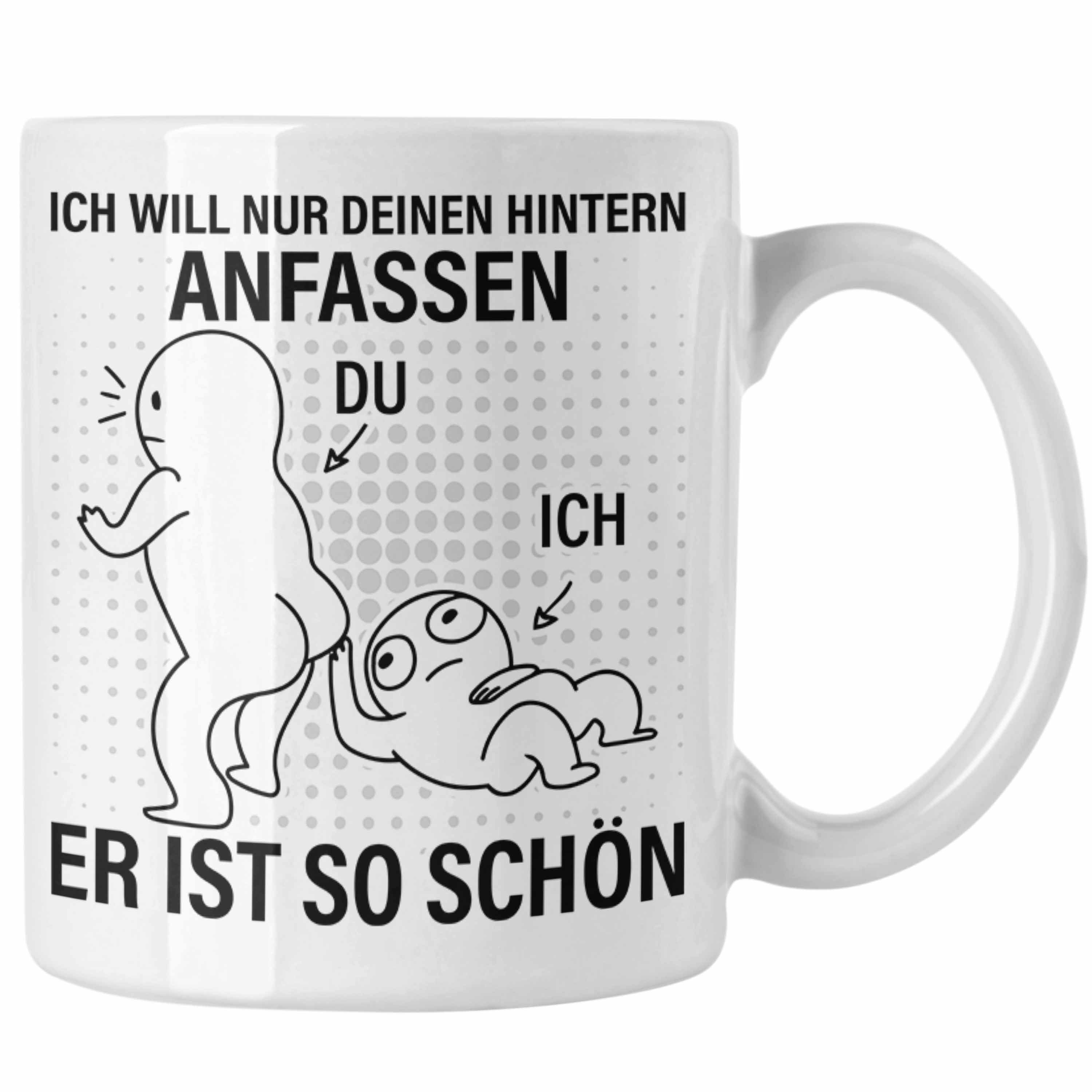 Trendation Tasse Trendation - Valentinstag Tasse Geschenk Freundin Hintern Anfassen Lus