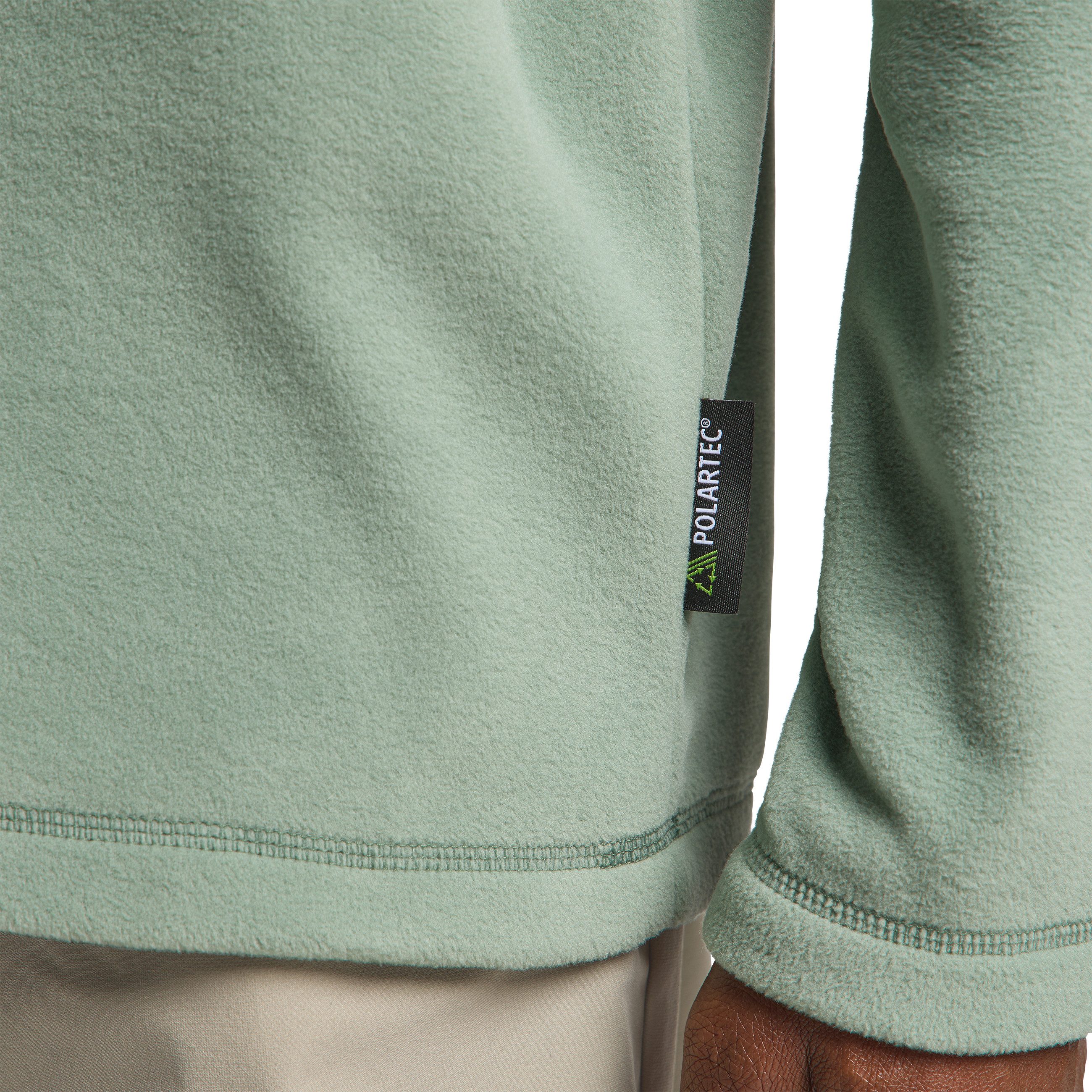 Jack Wolfskin Fleecepullover TAUNUS HZ M hoher Stehkragen, mit halbem Reißverschluss, hüftbedeckende Länge