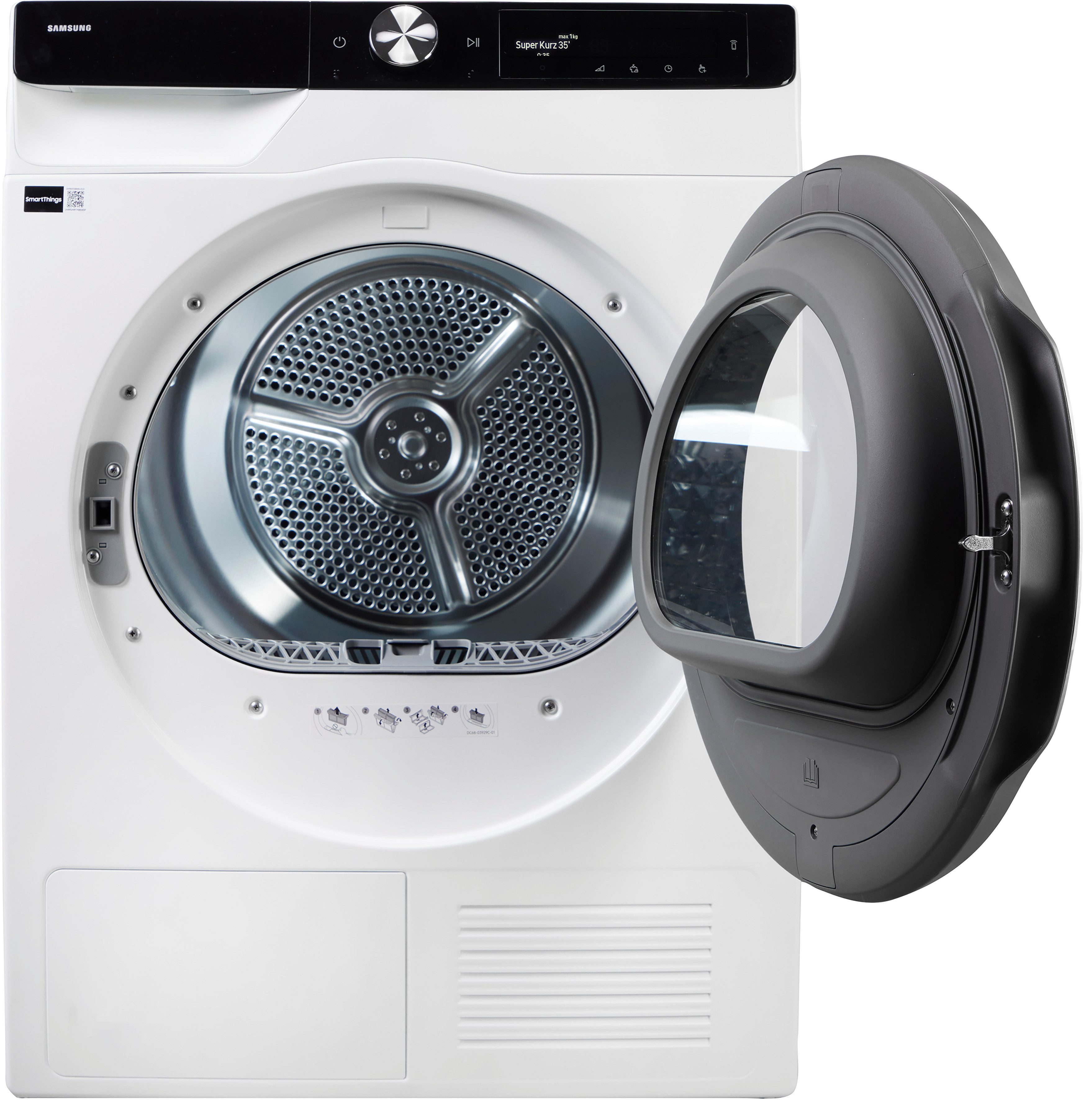 Samsung Wärmepumpentrockner DV6400D DV90DG6845LKU2, Klartext-Display - Einfache und komfortable Bedienung